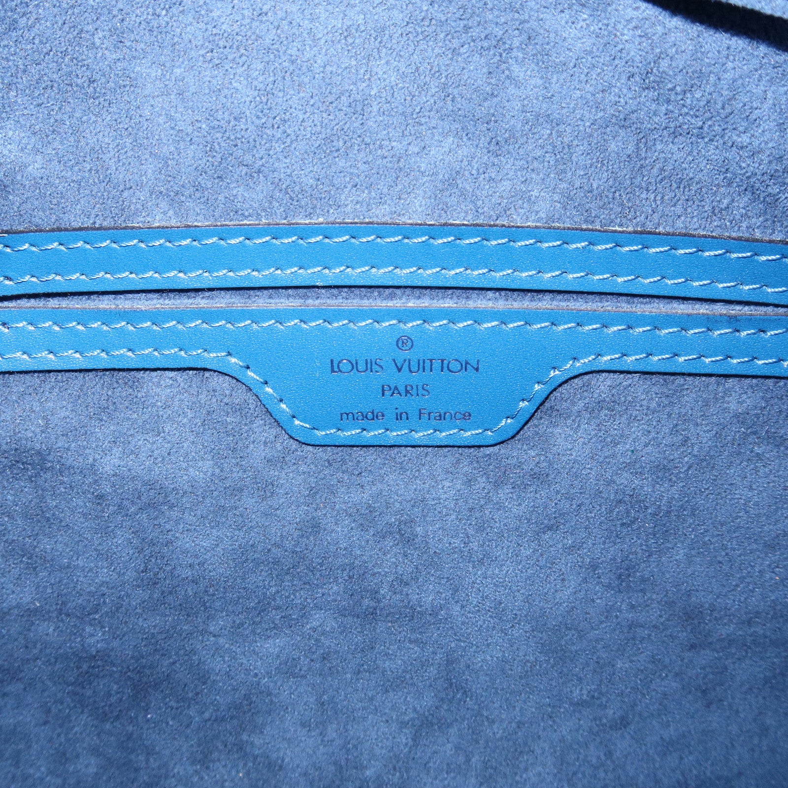 Louis Vuitton Epi Soufflot Shoulder Bag Hand Bag Toledo Blue M52225