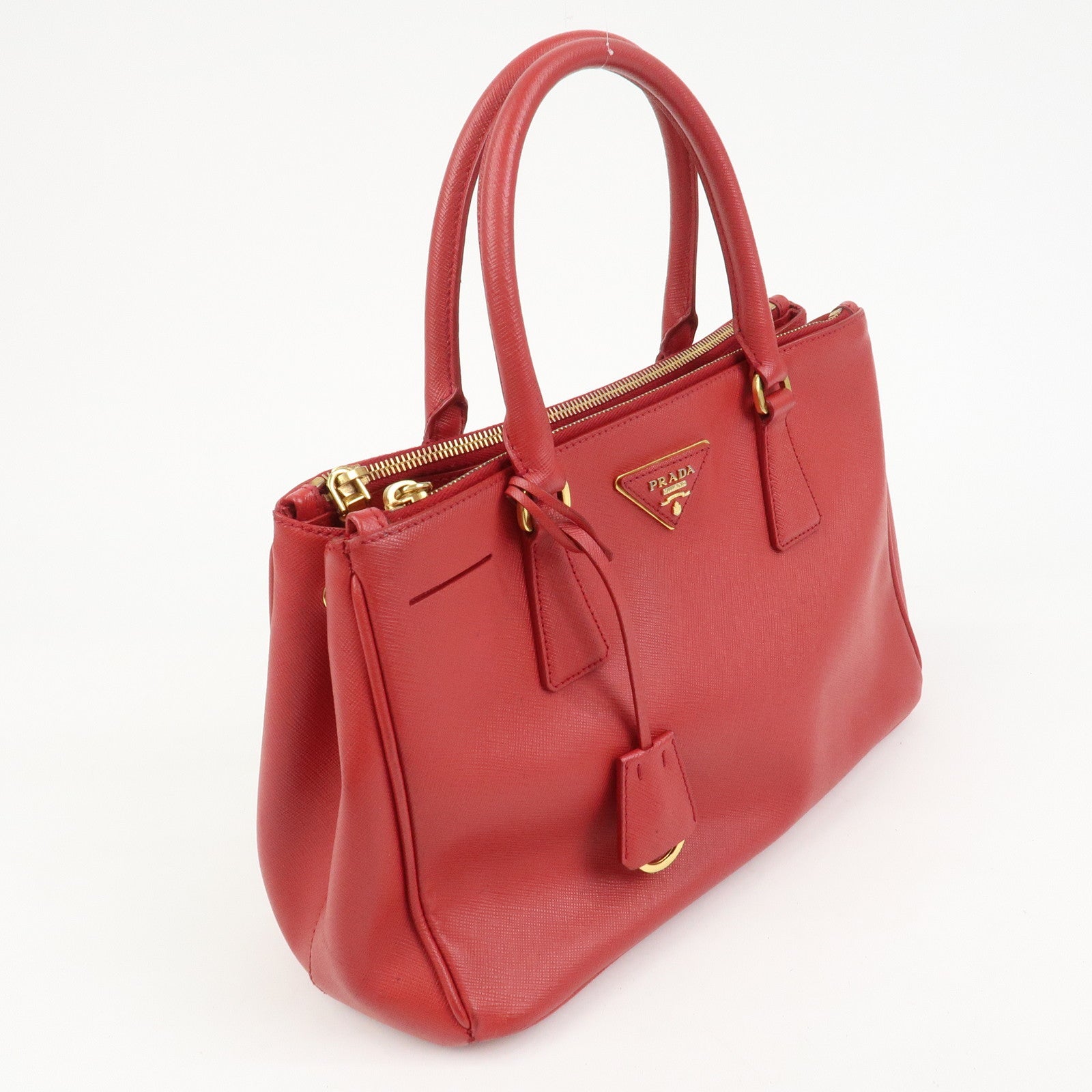 PRADA Saffiano Leather Galleria 2Way Shoulder Bag Hand Bag 1BA863