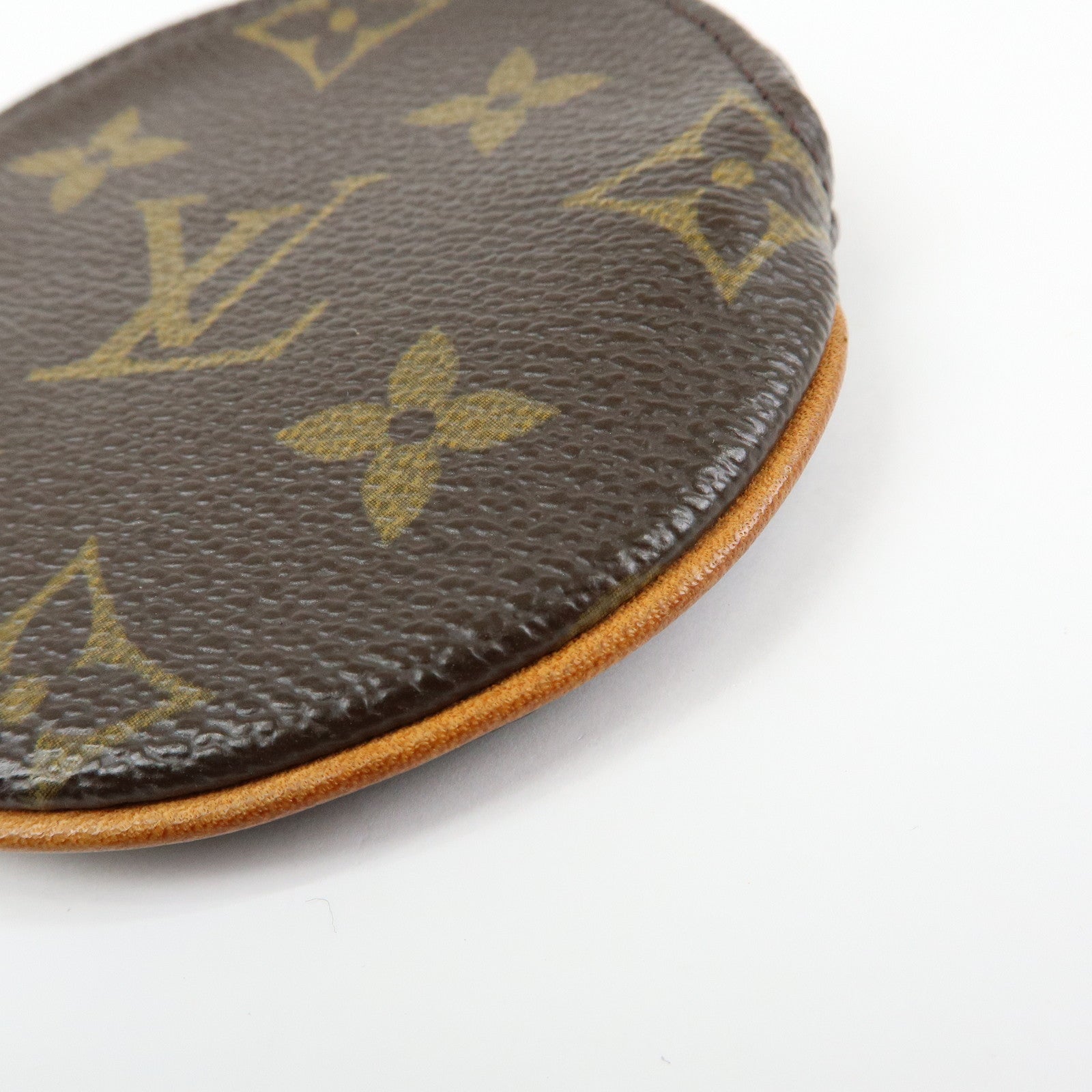 Louis Vuitton Monogram Porte Monnaie Rond Coin Case Brown M61926