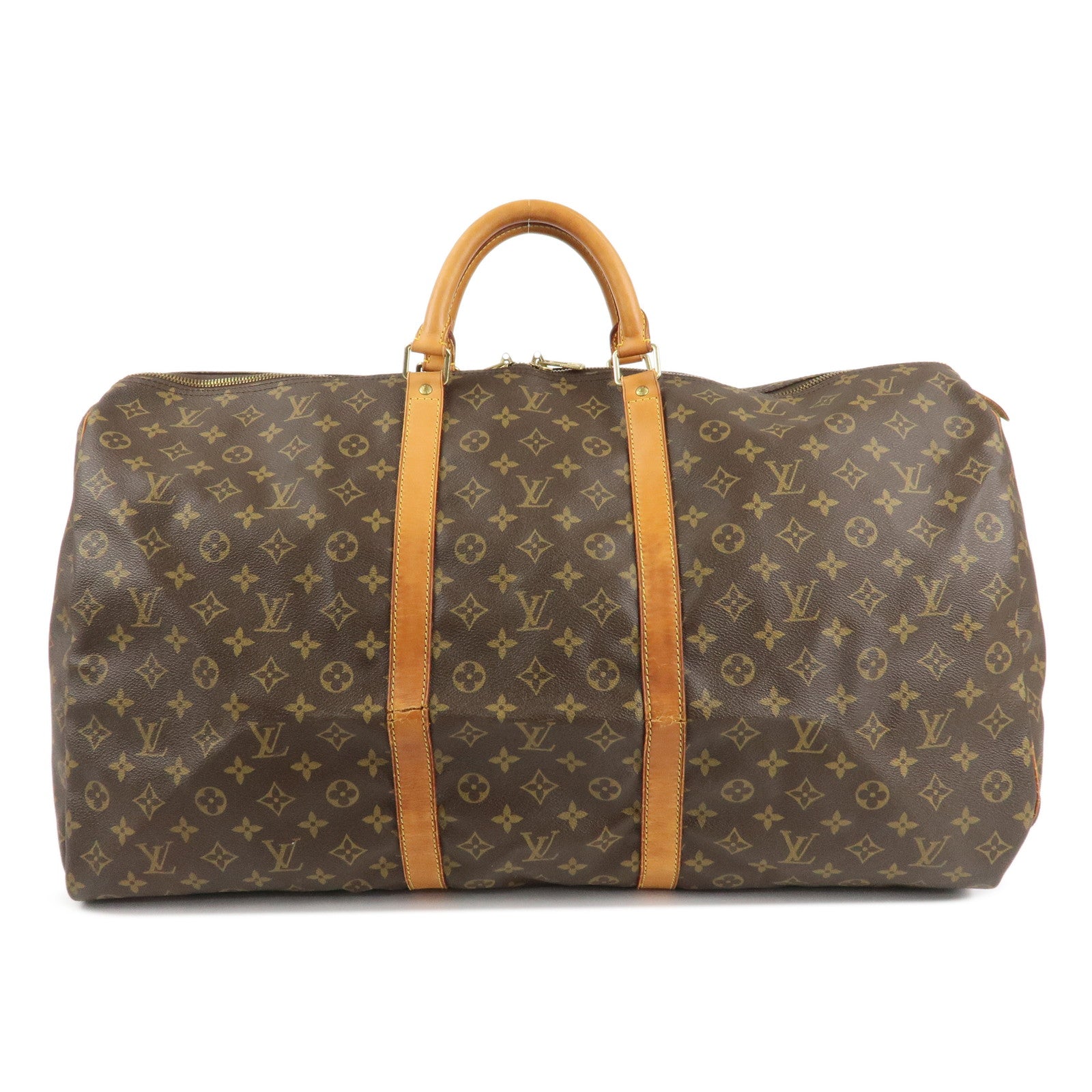 Louis Vuitton Monogram Keep All 60 Boston Bag Brown M41422 Used