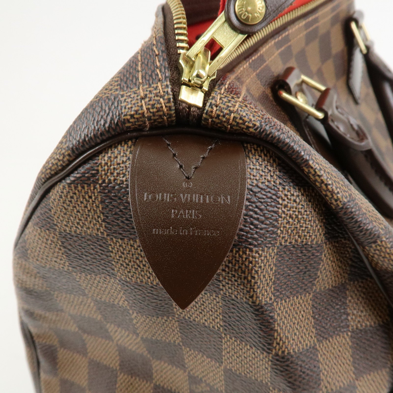 Louis Vuitton Damier Ebene Canvas Speedy 30 Boston Bag N41364