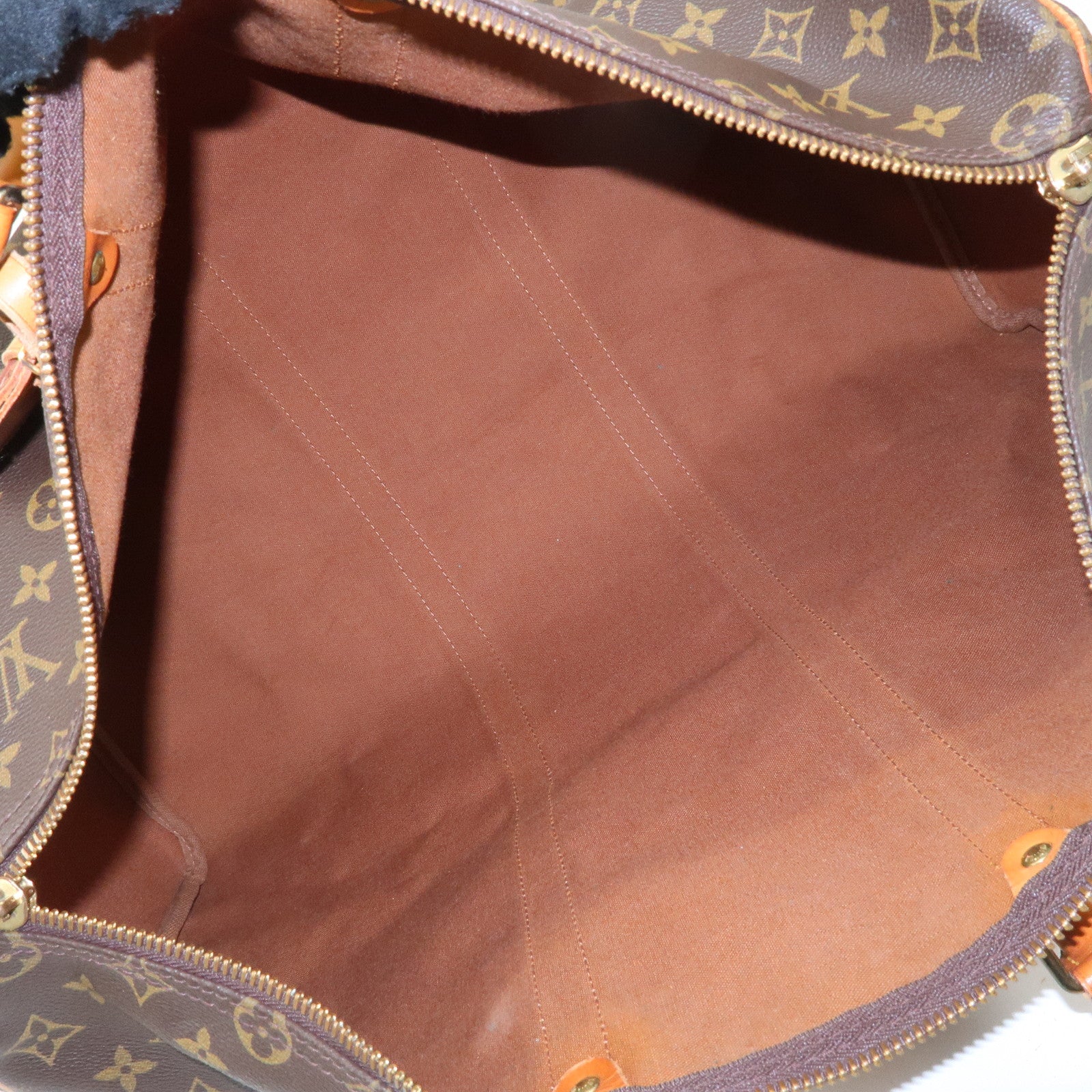 Louis Vuitton Monogram Keep All 50 Boston Bag Brown M41416 Used