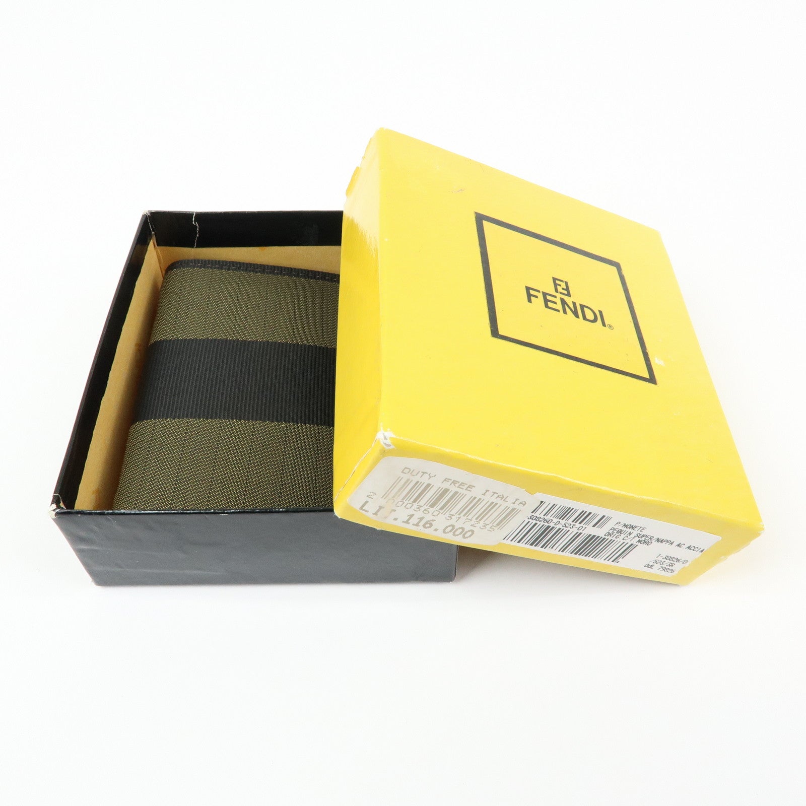 FENDI Canvas Coin Case Coin Purse Brown 2261‑30826‑099