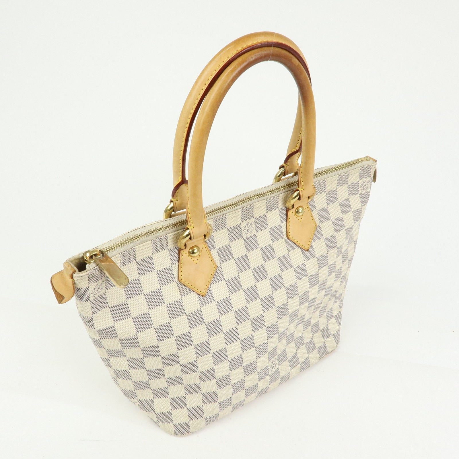 Louis Vuitton Damier Azur Saleya PM Tote Bag Hand Bag N51186