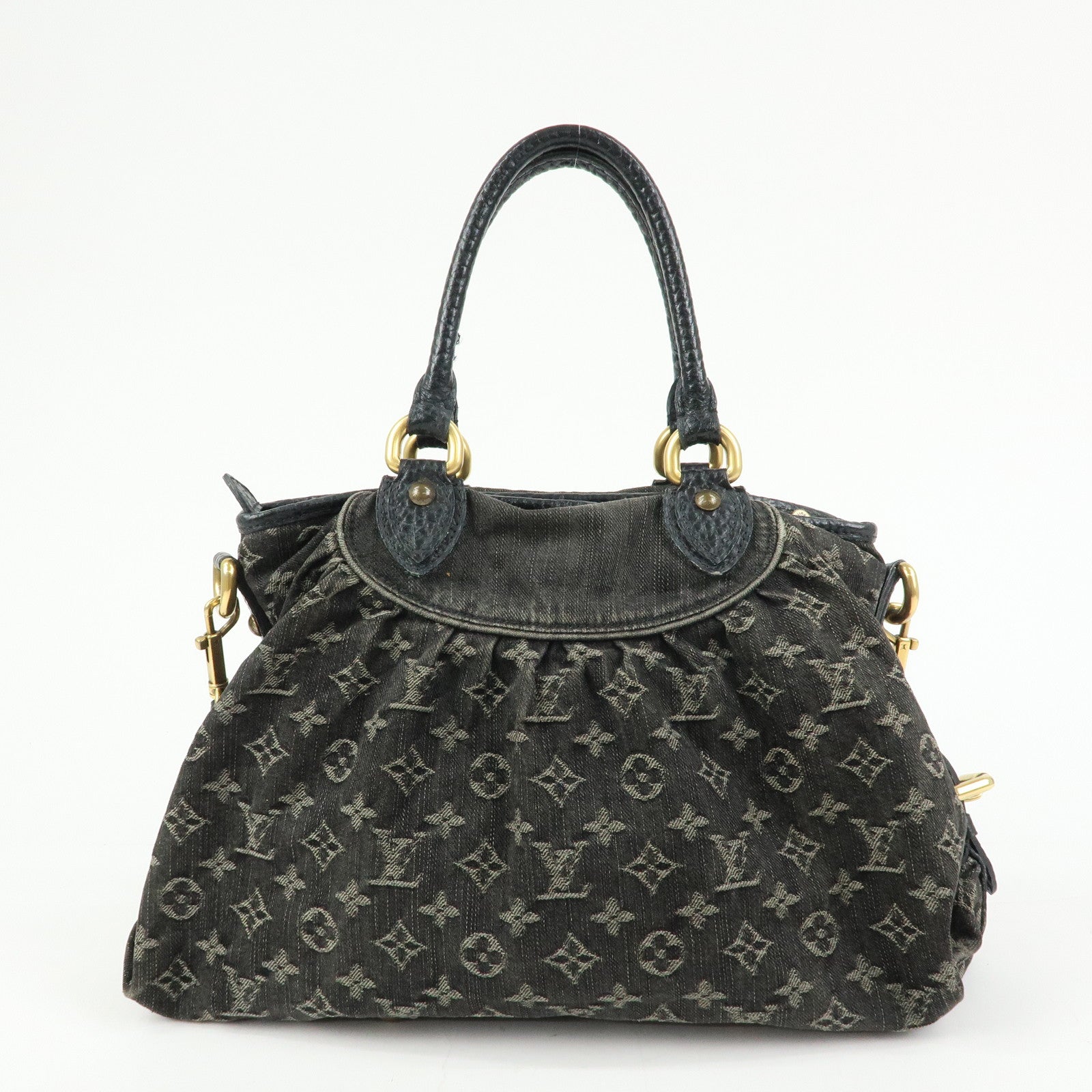 Louis Vuitton Monogram Denim Neo Cabby MM 2Way Bag Noir M95351