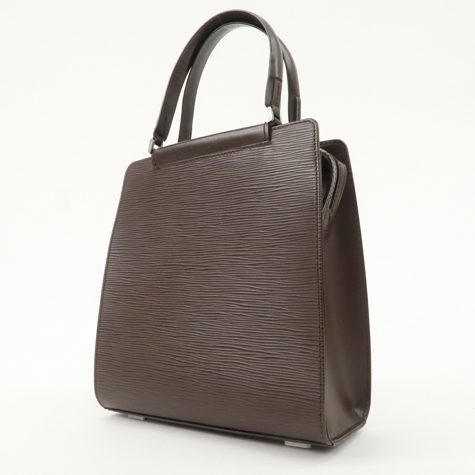 Louis Vuitton Epi Leather Figari PM Hand Bag Mocha M5201D