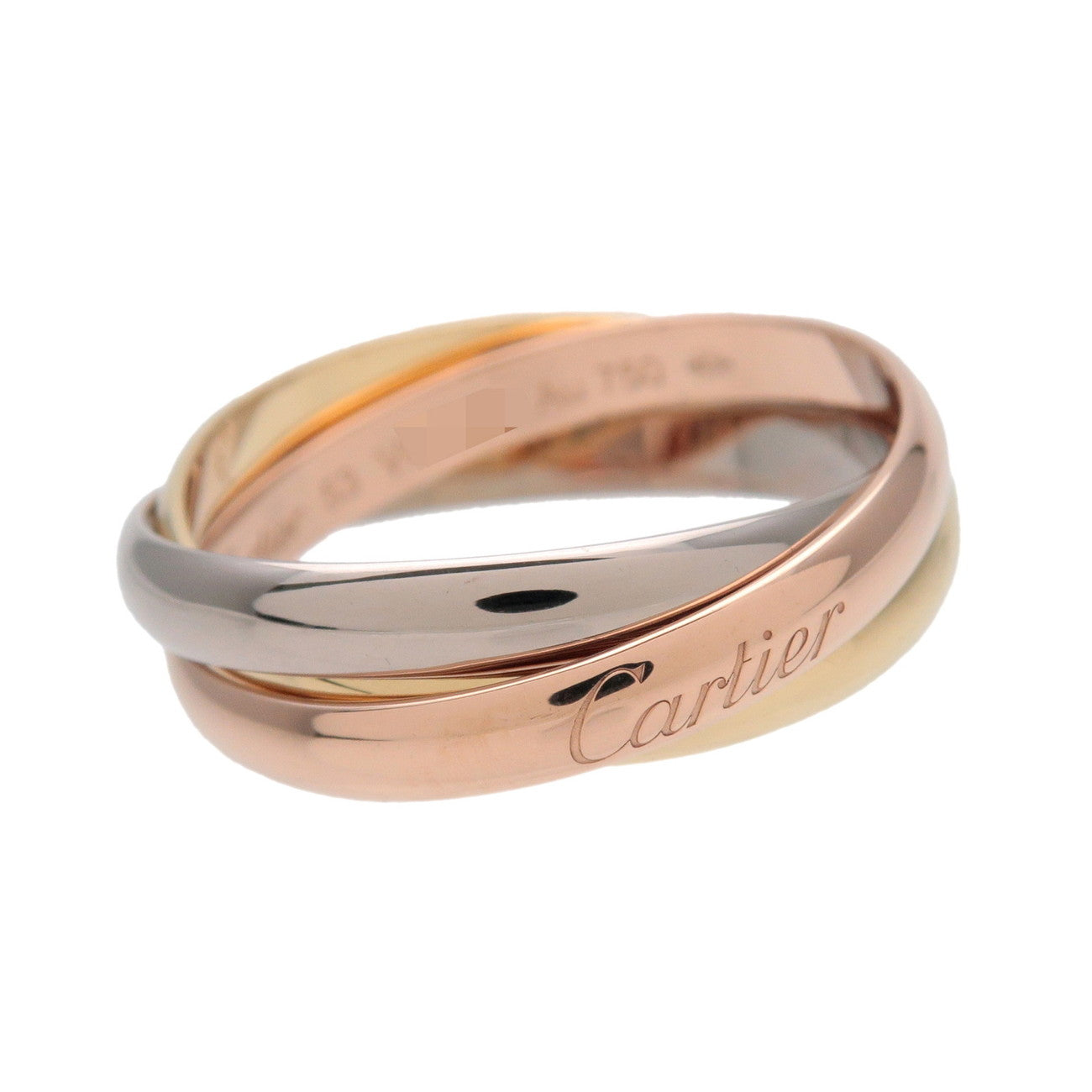 Cartier Trinity Ring SM K18 750YG/WG/PG #53 US6.5 EU53 HK14.5