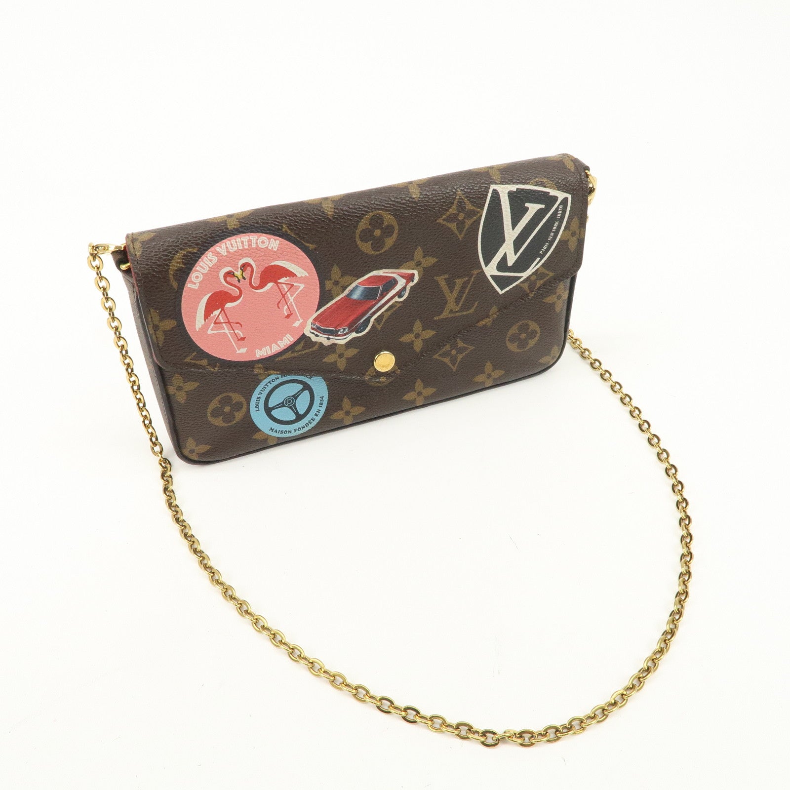 Louis Vuitton Monogram Pochette Felicie My World Tour Brown M62145