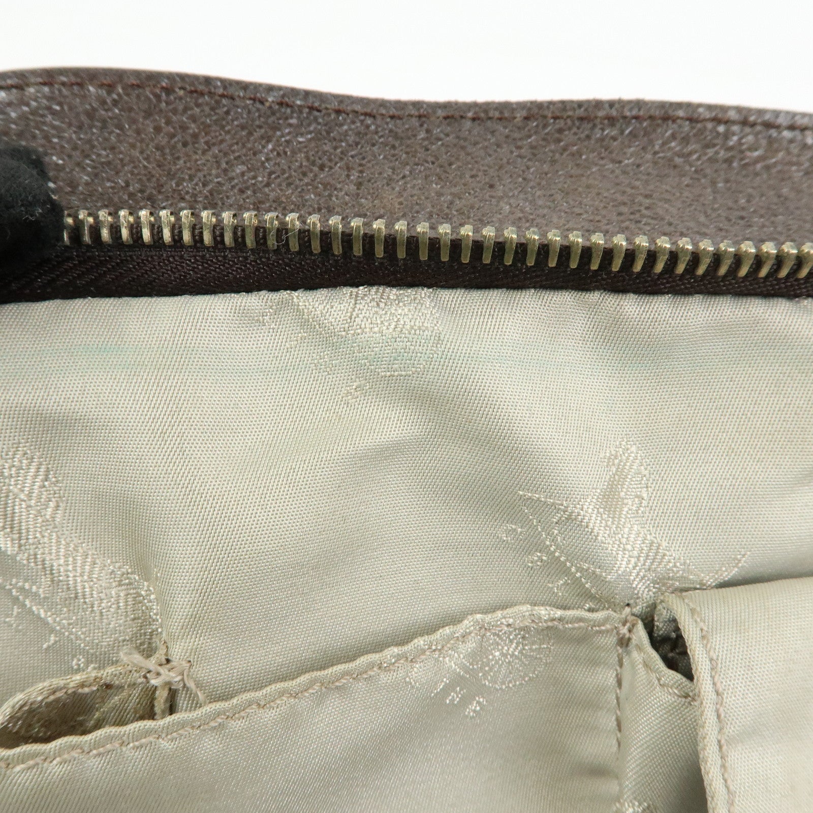 CELINE Bittersweet Leather Shoulder Bag Hand Bag Brown