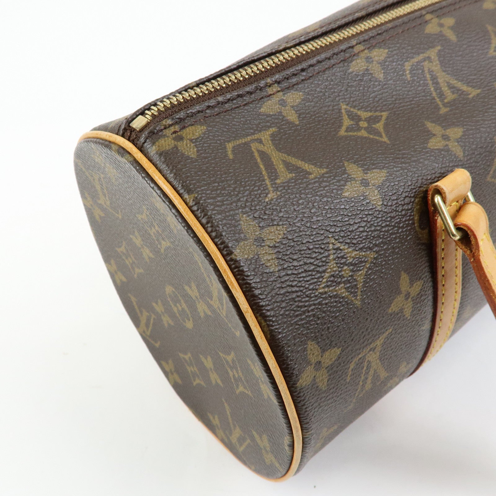 Louis Vuitton Monogram Papillon 30 Hand Bag Brown M51385