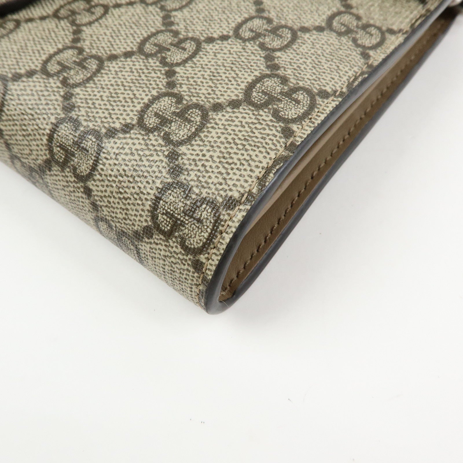 GUCCI Dionysus GG Supreme Chain Shoulder Bag Beige 401231