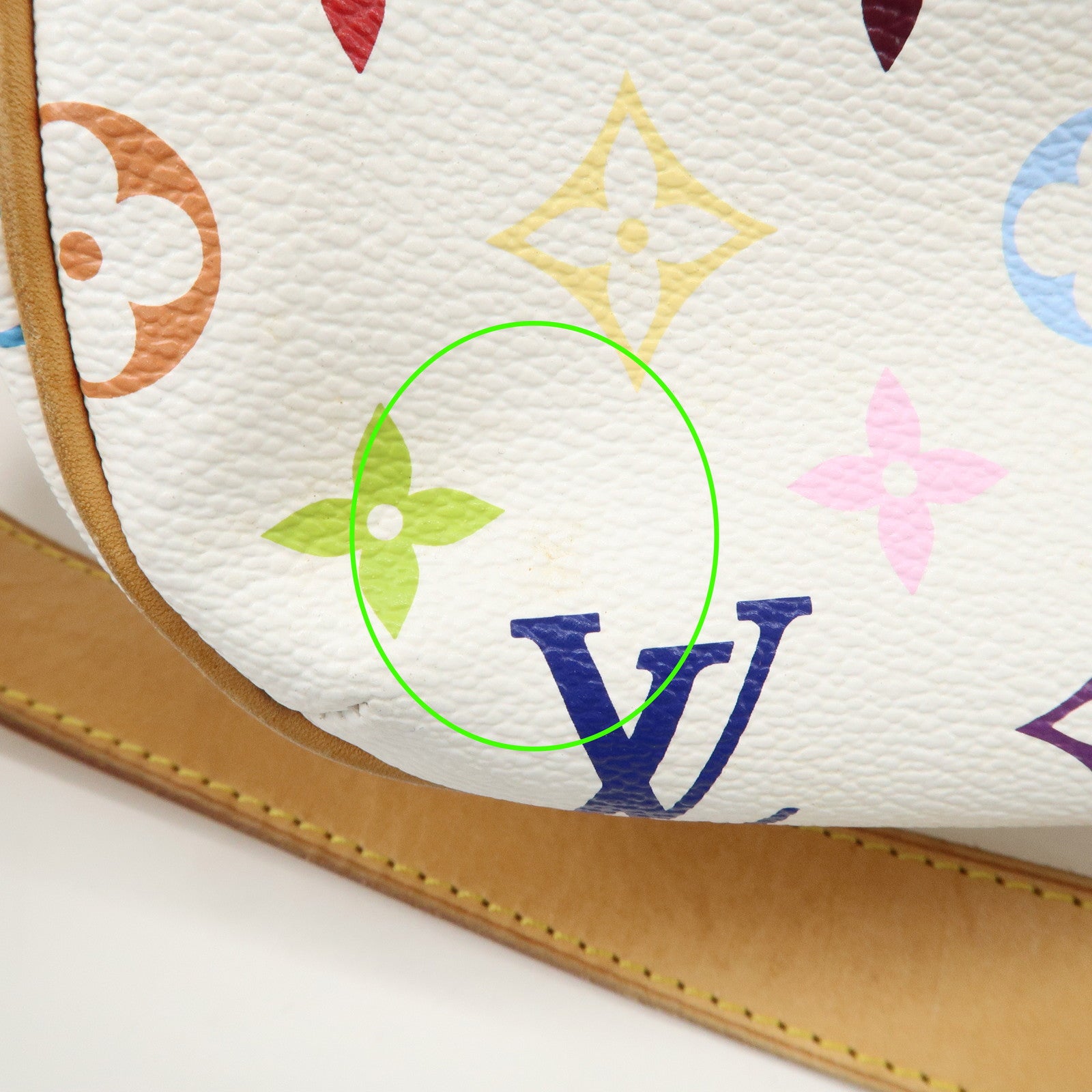 Louis Vuitton Monogram Multicolor Lodge GM Shoulder Bag Branc M40051