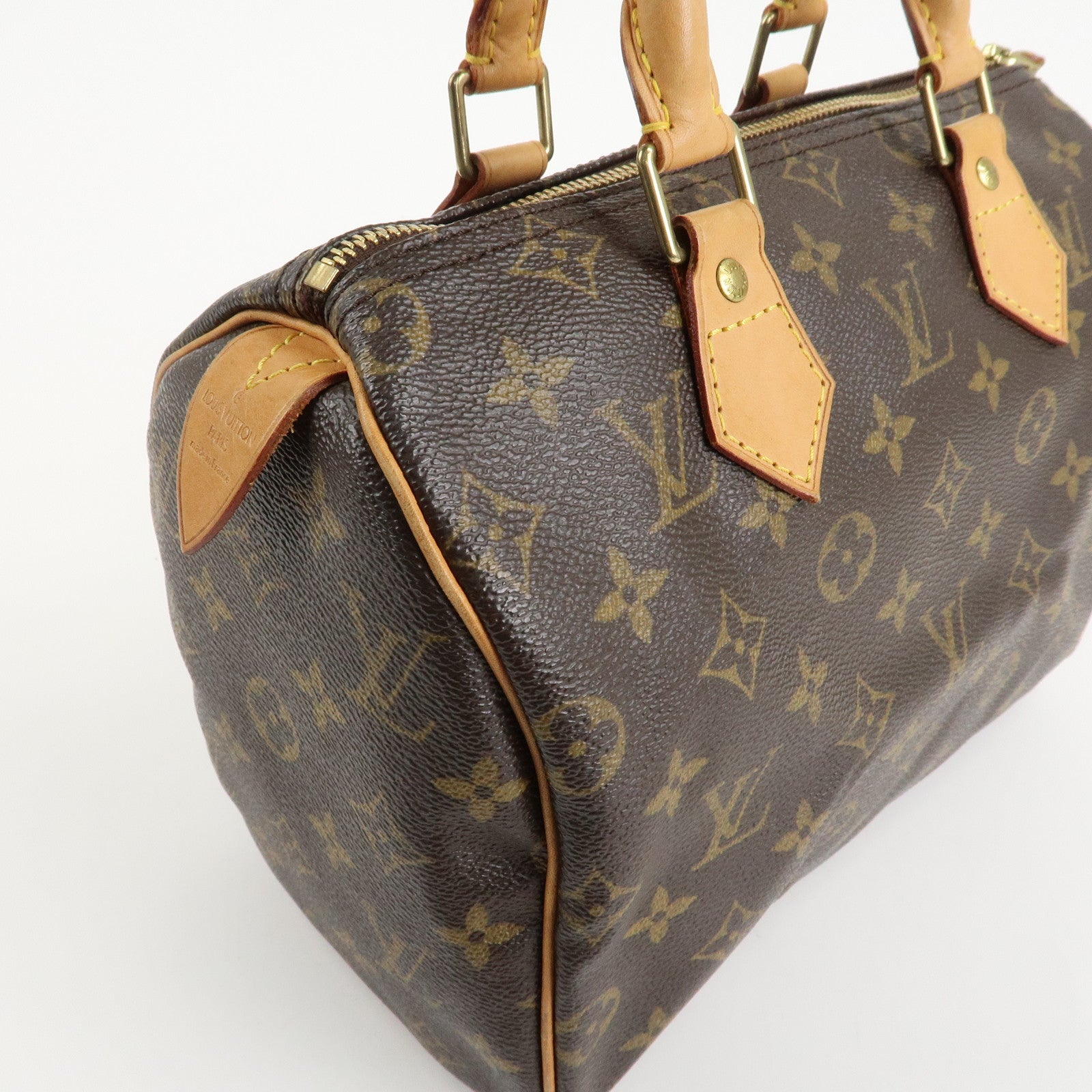 Louis Vuitton Monogram Speedy 25 Hand Bag Boston Bag M41528 Used