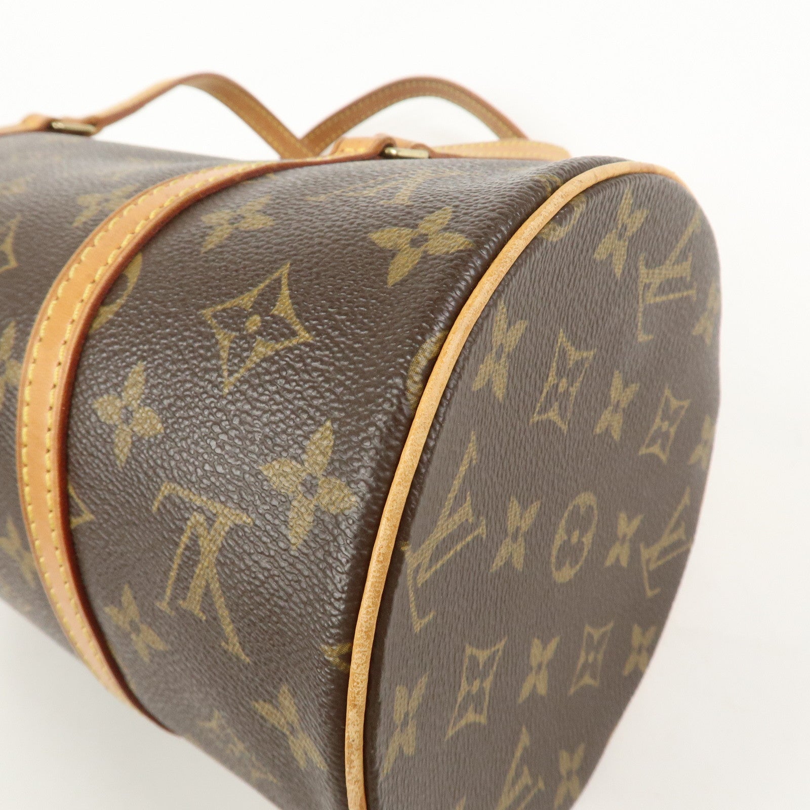 Louis Vuitton Monogram Papillon 30 Hand Bag Brown M51385
