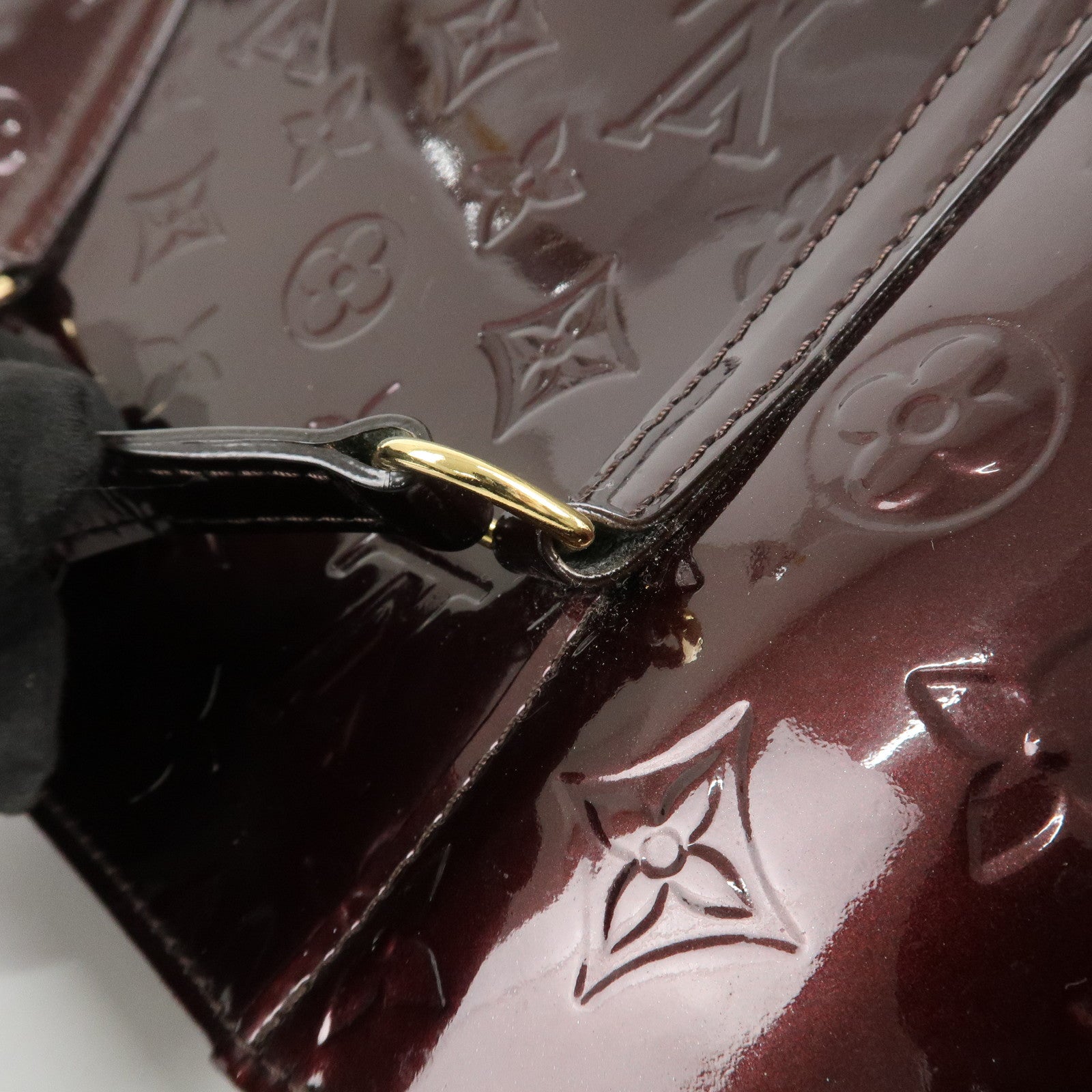 Louis Vuitton Monogram Vernis Avalon MM Tote Bag Amarante M91567 Used
