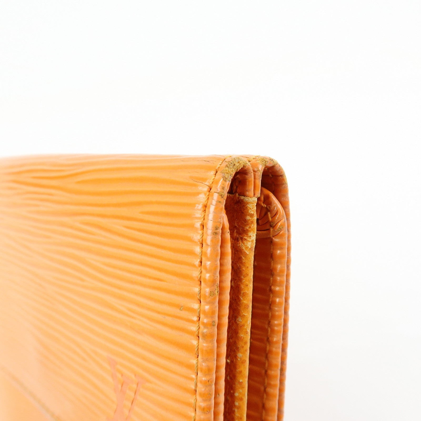 Louis Vuitton Epi Porte Monnaie Billets Credit Wallet Orange M6348H