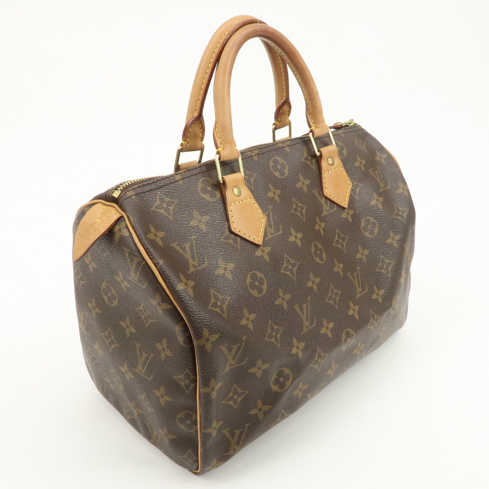 Louis Vuitton Monogram Speedy 30 Boston Bag Hand Bag Brown M41526