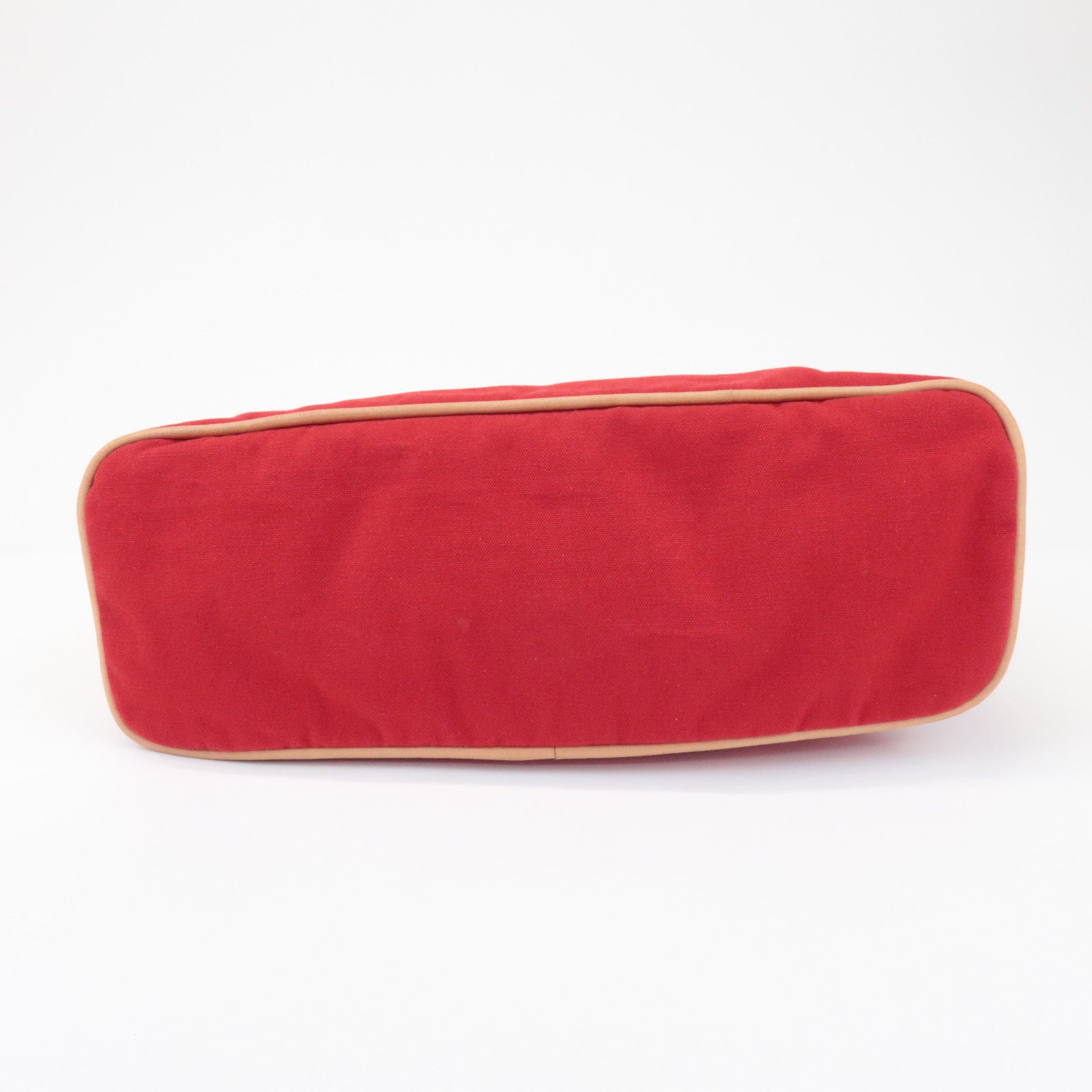 HERMES Bolide Toille H Leather Pouch GM Cosmetic Pouch Red