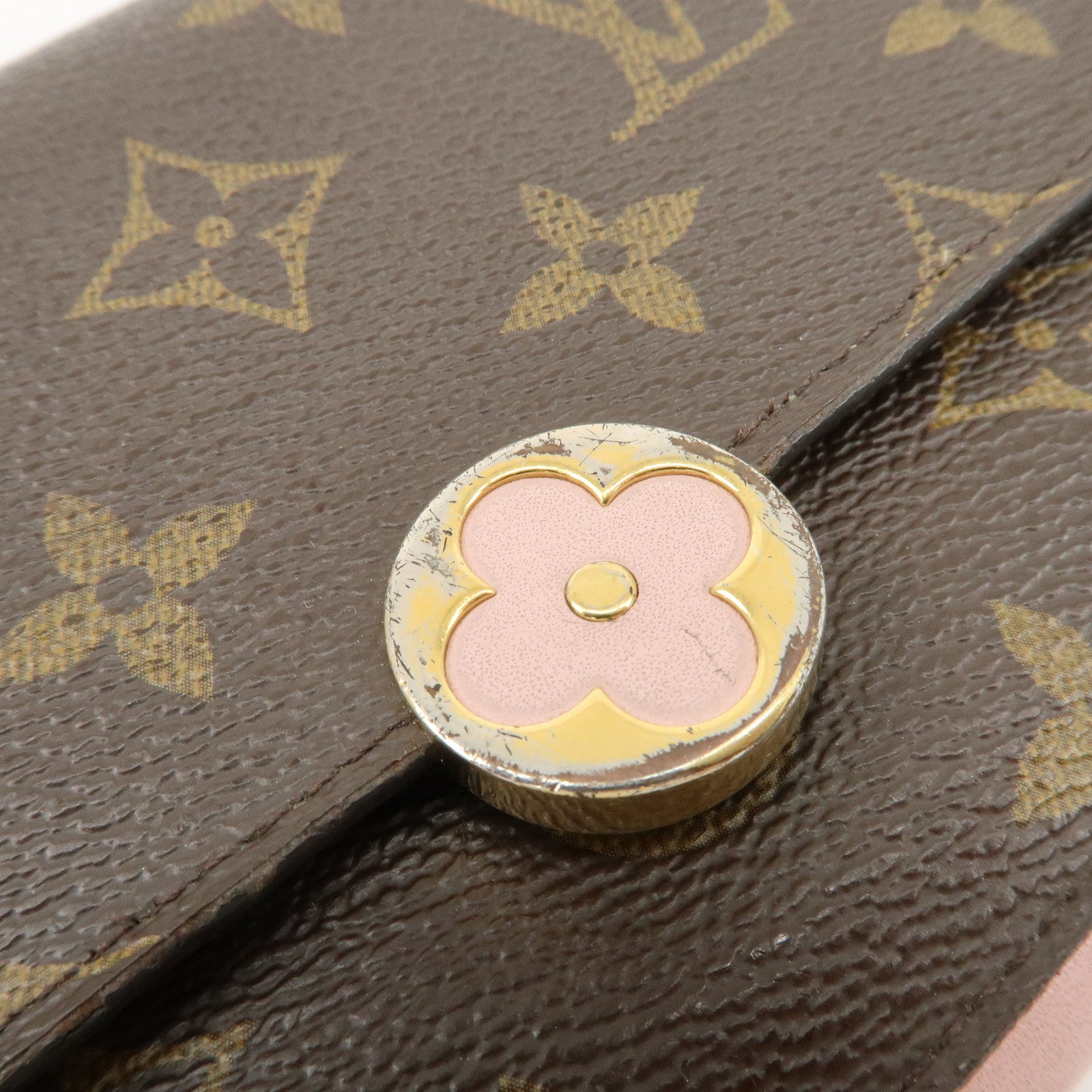 Louis Vuitton Set of 2 Monogram Tri-fold Wallet M64588 M64586 Used