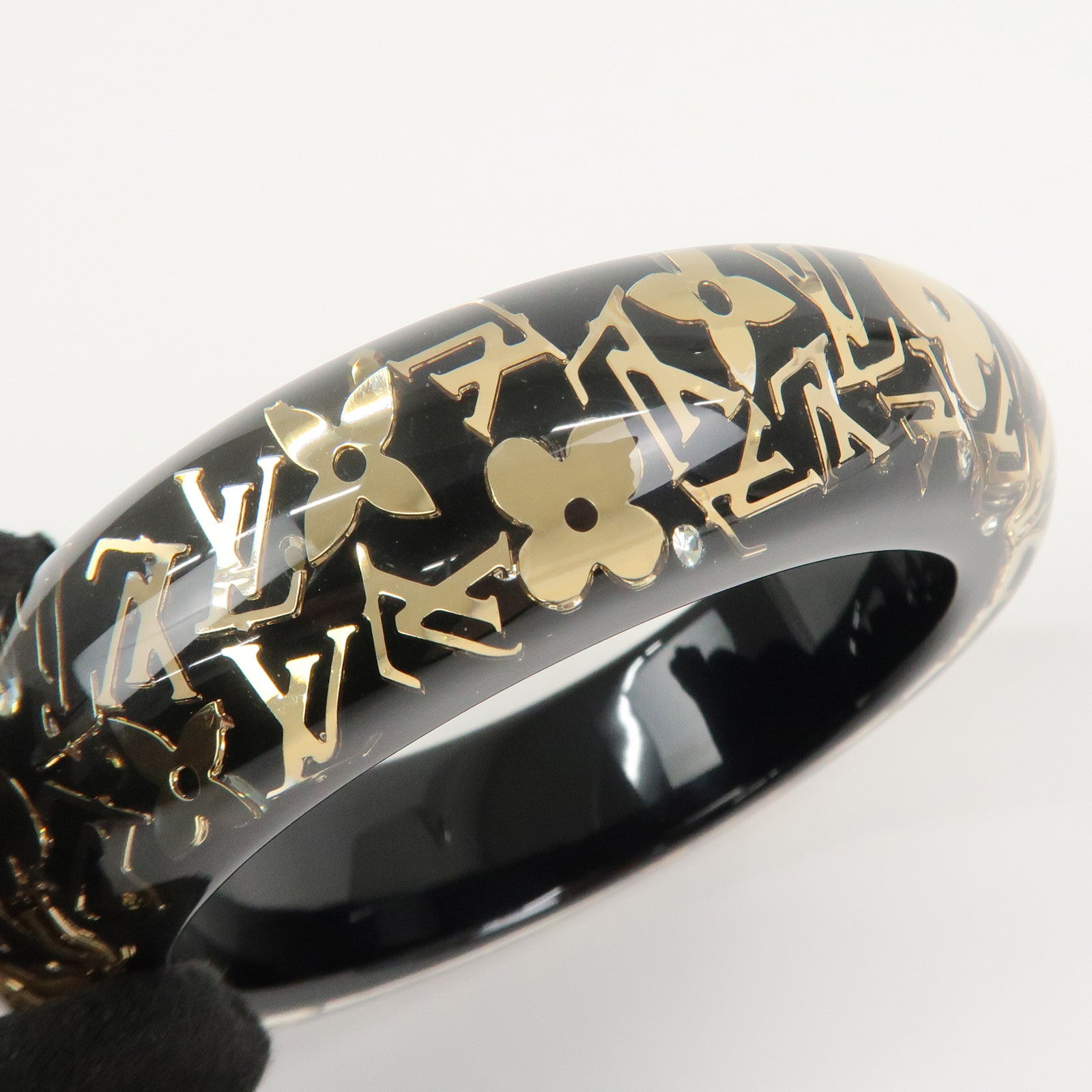 Louis Vuitton Bracelet Inclusion GM Bangle Transparent Black M65301