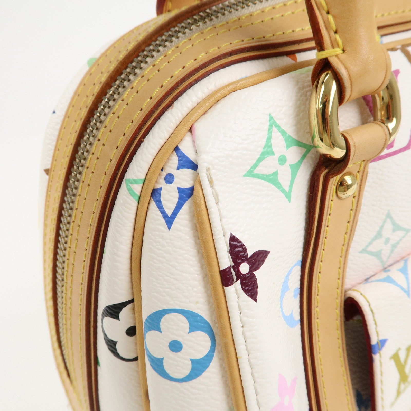 Louis Vuitton Monogram Multicolor Priscilla Hand Bag Blanc M40096