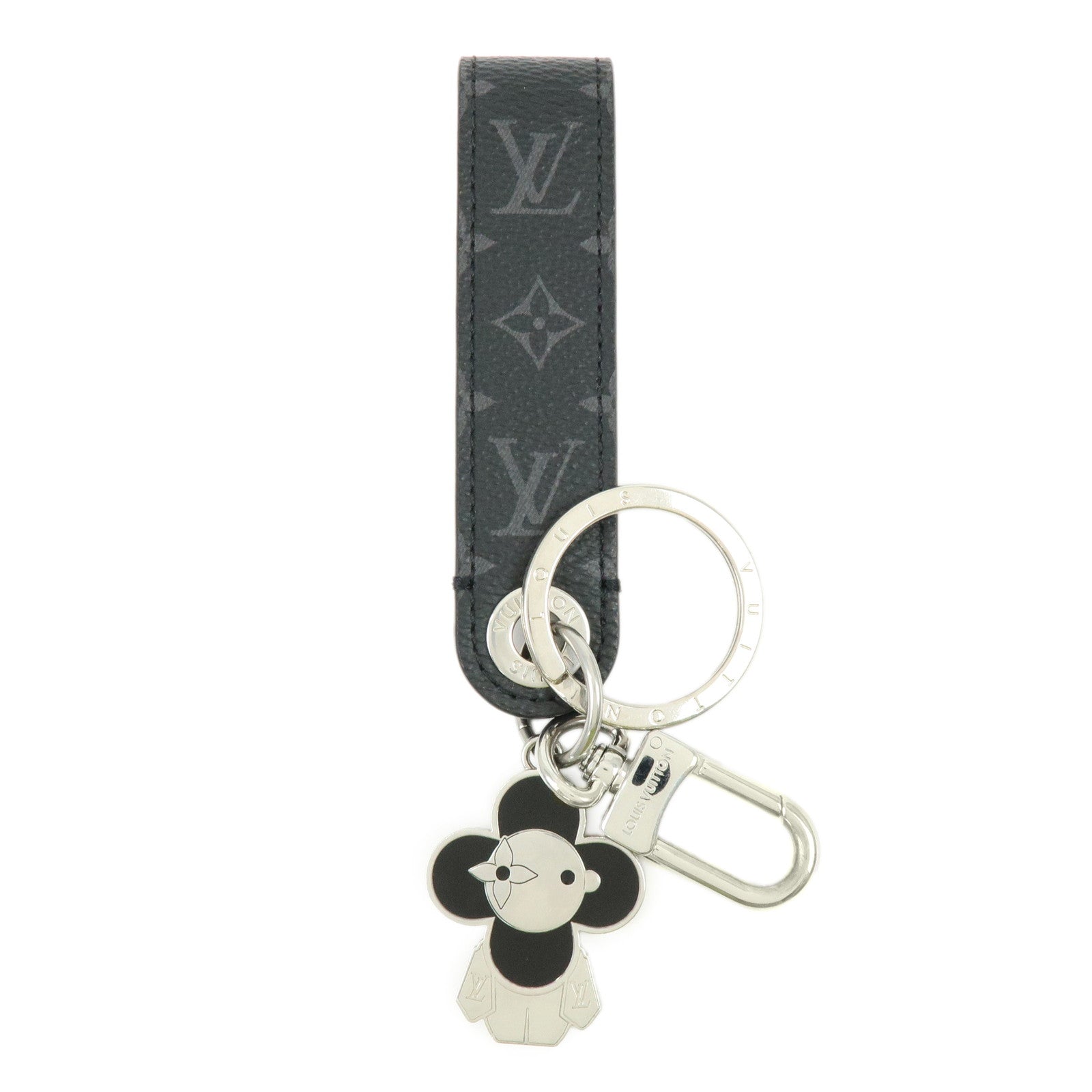 Louis Vuitton Monogram Eclipse Dragonne Vivienne Key Charm 01821