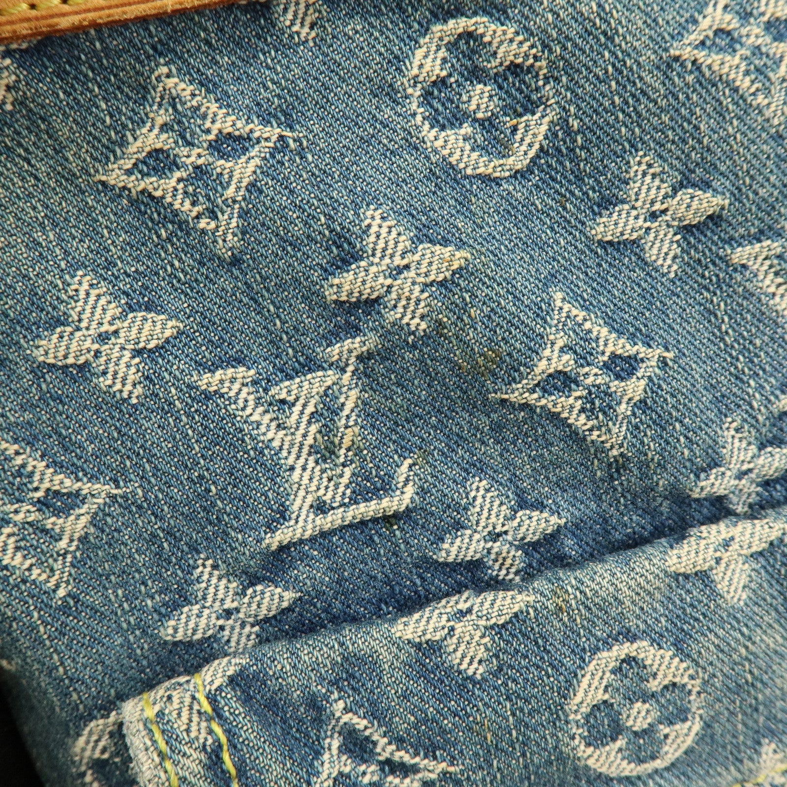Louis Vuitton Monogram Denim Baggy GM Shoulder Bag Blue M95048