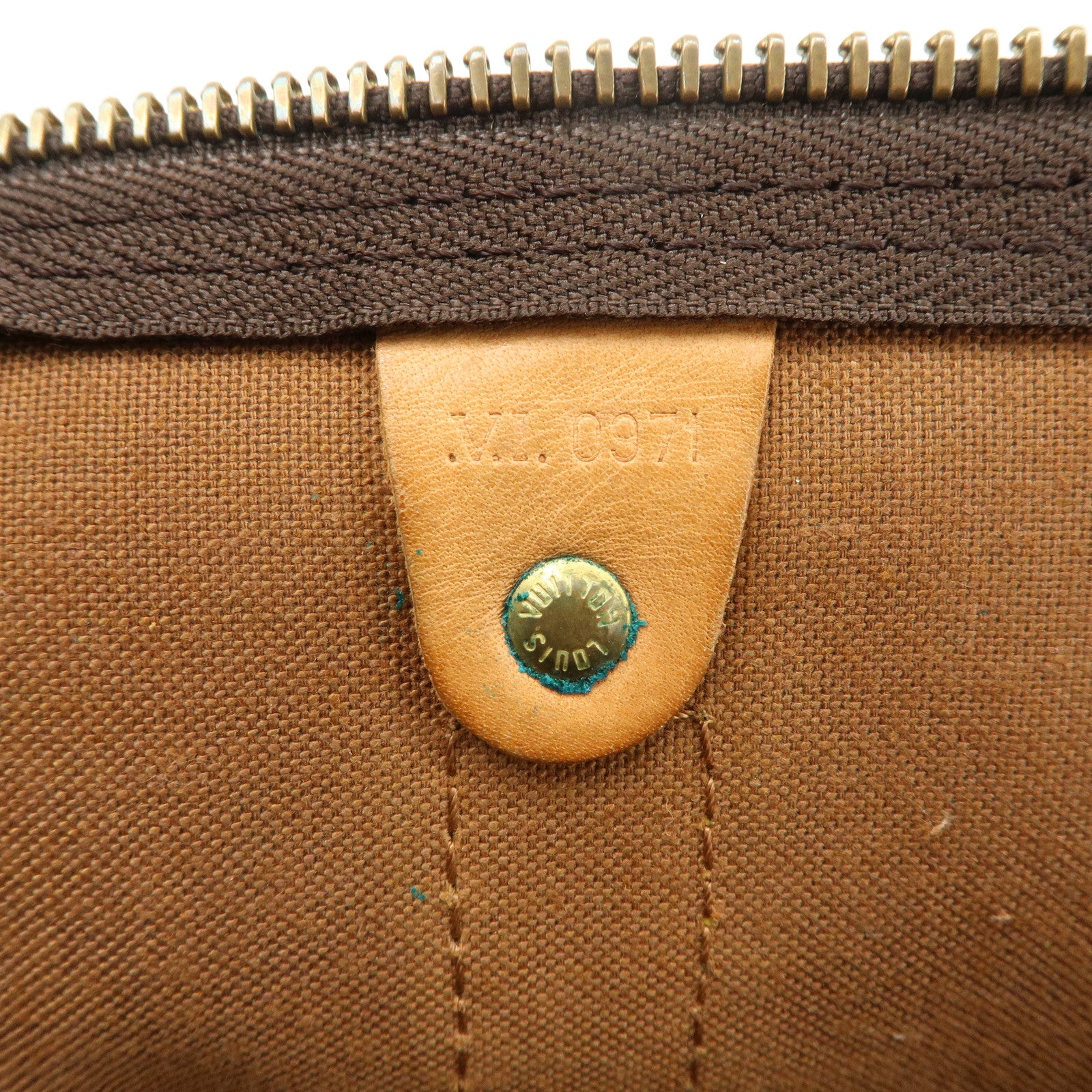 Louis Vuitton Monogram Keep All 45 Boston Bag Brown M41418 Used