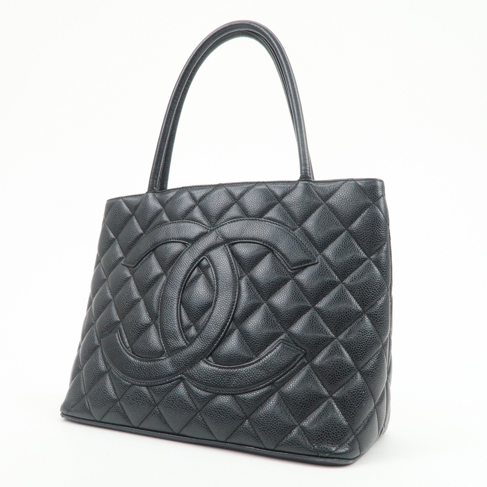 CHANEL COCO Mark Matelasse Medallion Tote Bag Hand Bag A01804