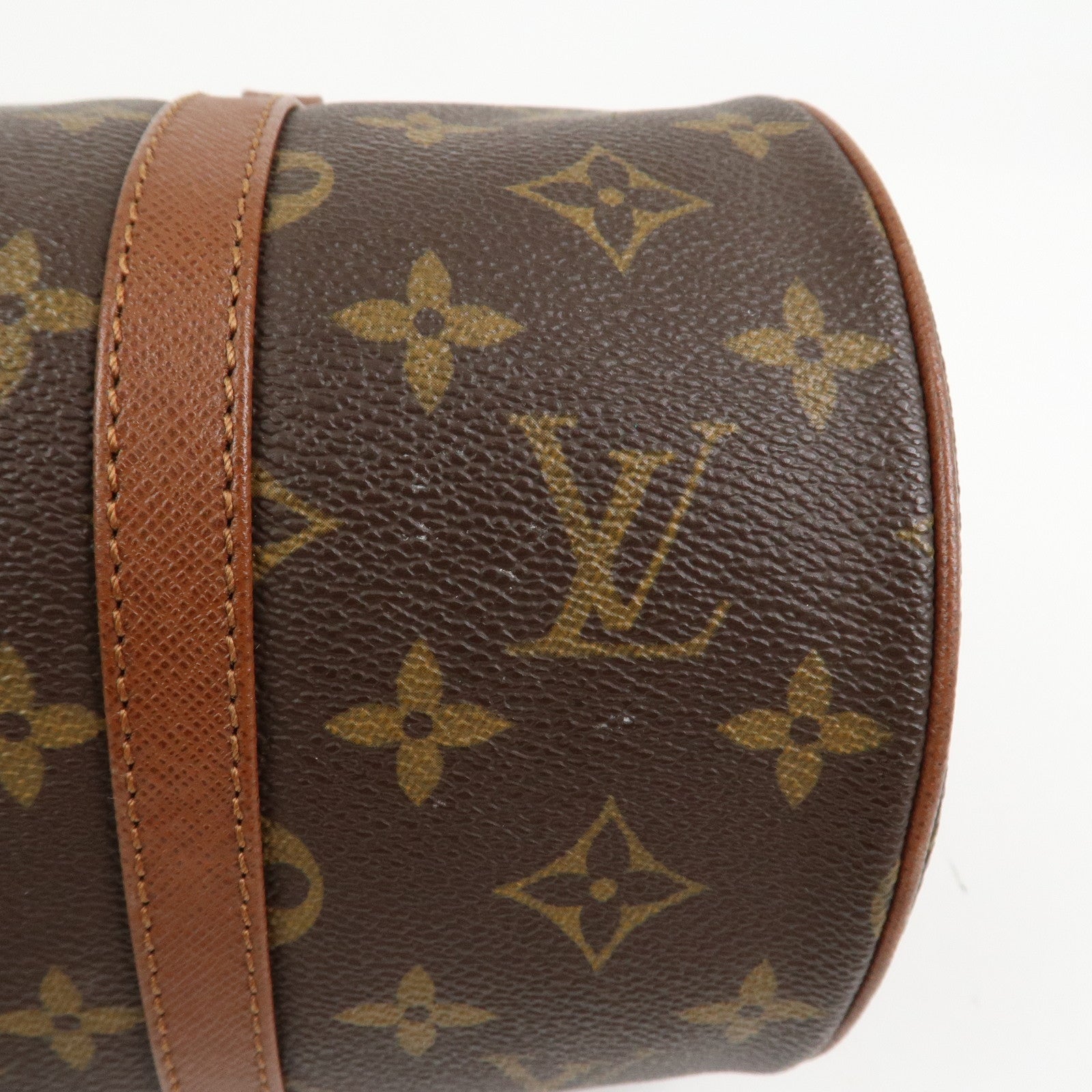 Louis Vuitton Monogram Papillon 30 Hand Bag Brown M51365