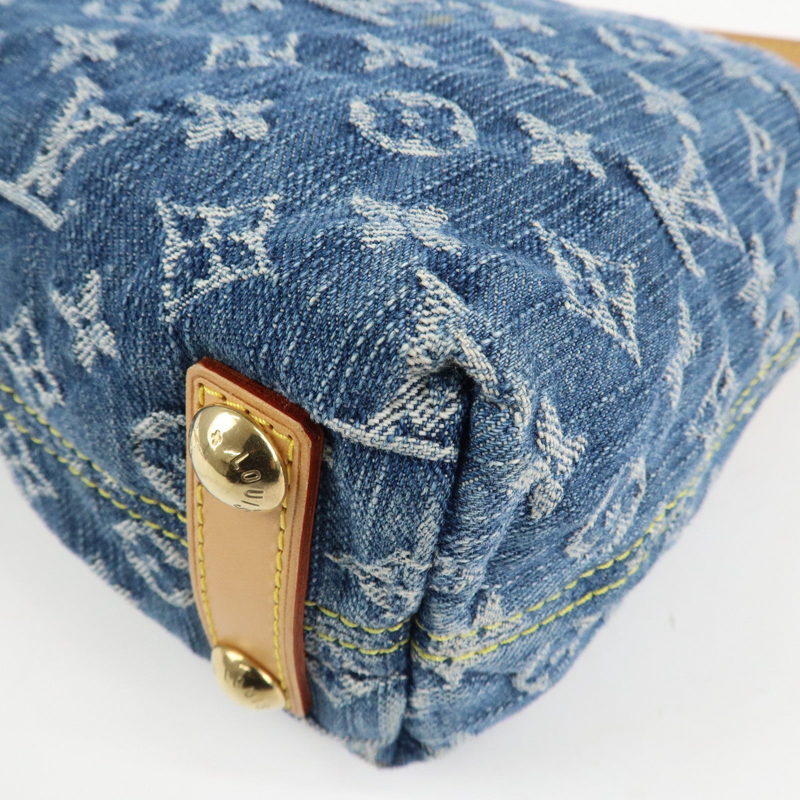Louis Vuitton Monogram Denim Baggy PM 2Way Bag Shoulder Bag M95049 Used