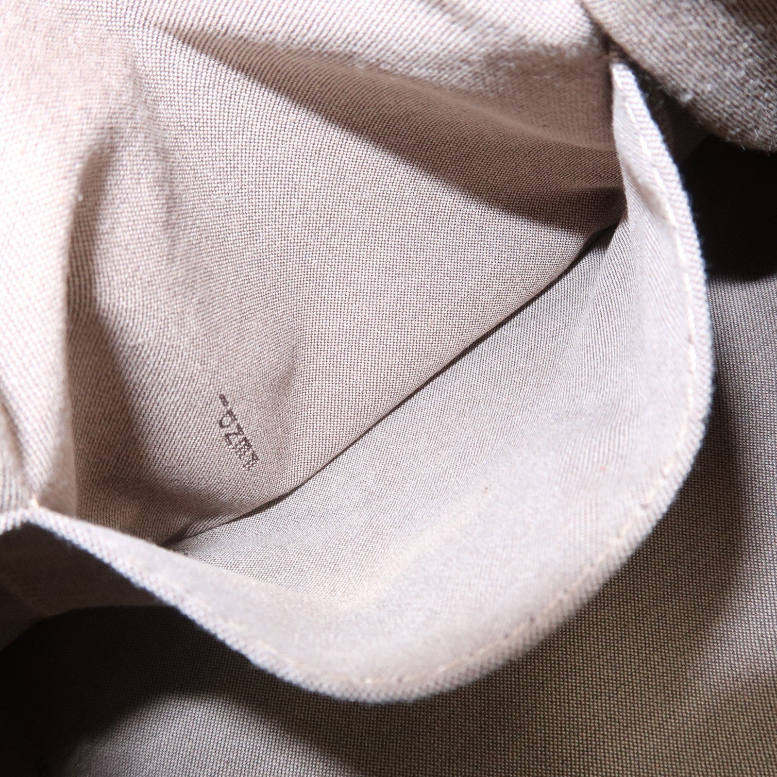 FENDI Zuccino Canvas Leather Tote Bag Hand Bag Brown 8BH153