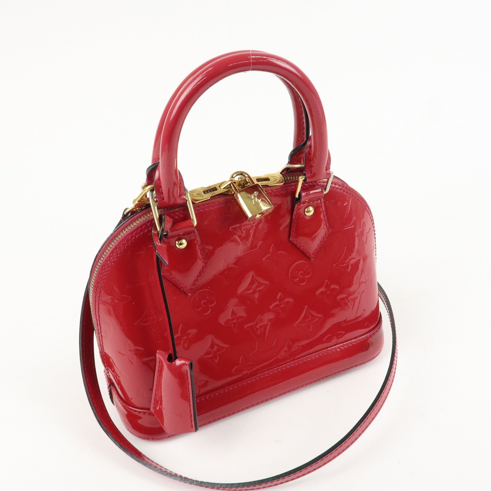 Louis Vuitton Monogram Vernis Alma BB 2Way Bag Rose Indien M91771 Used