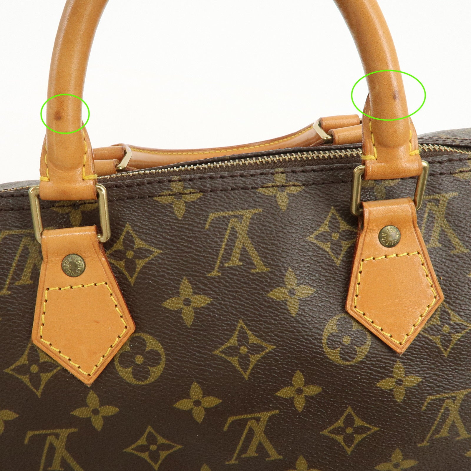 Louis Vuitton Monogram Speedy 40 Hand Bag Boston Bag Brown M41522