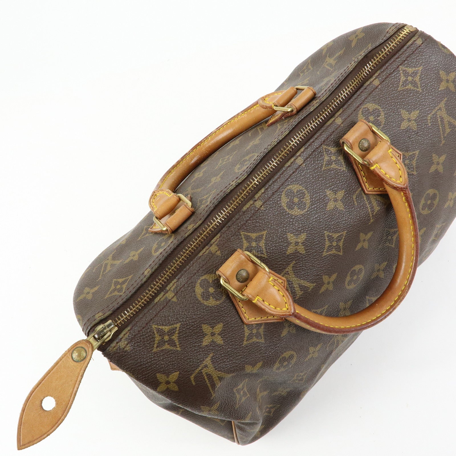 Louis Vuitton Monogram Speedy 30 Boston Bag Hand Bag Brown M41526