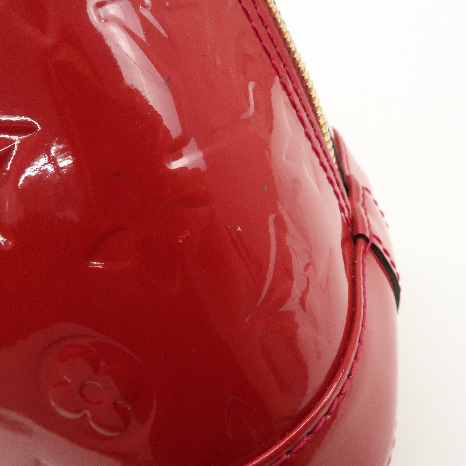 Louis Vuitton Monogram Vernis Alma PM Hand Bag Rose Indien M91770 Used