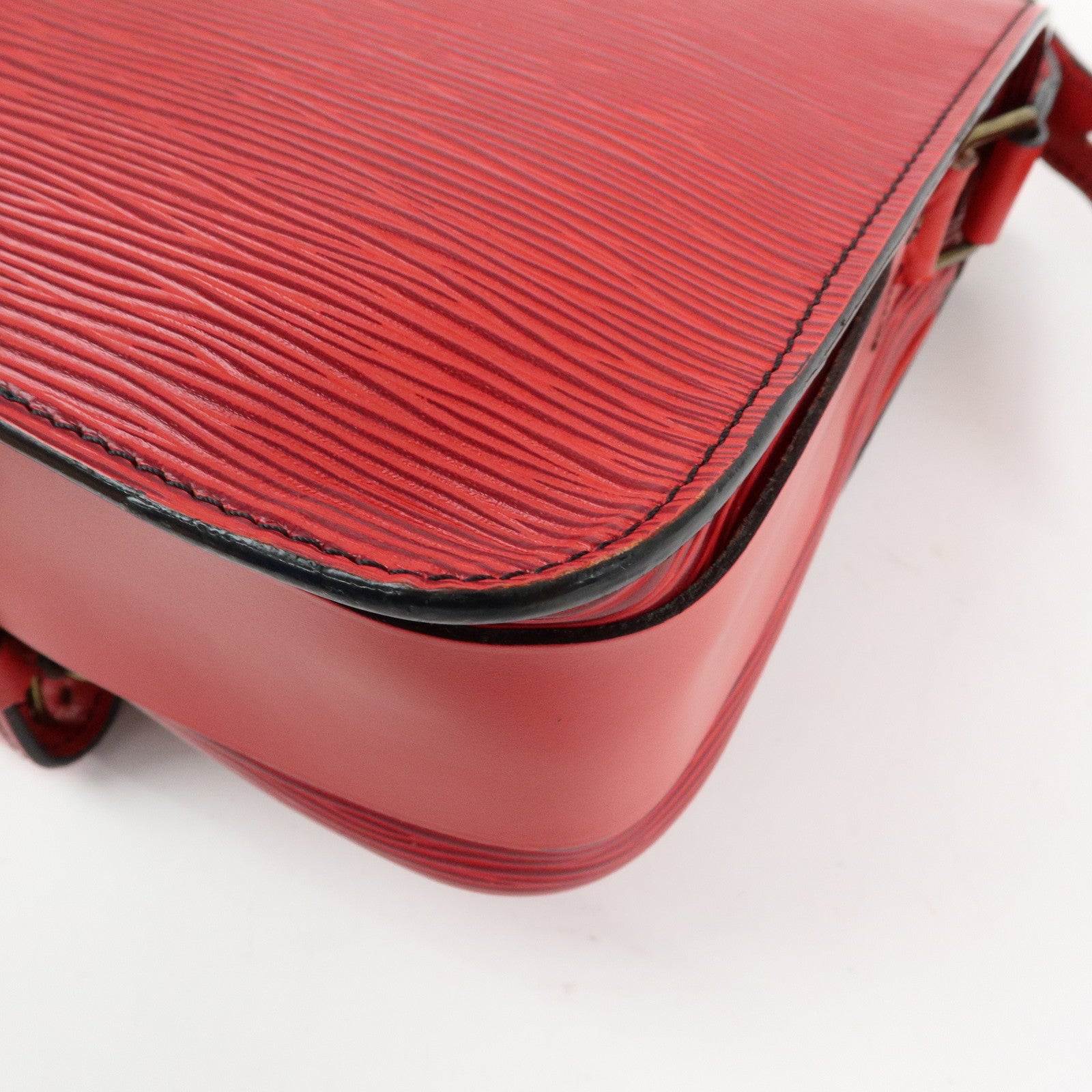 Louis Vuitton Cartouchiere Epi Leather Shoulder Bag Red M52247