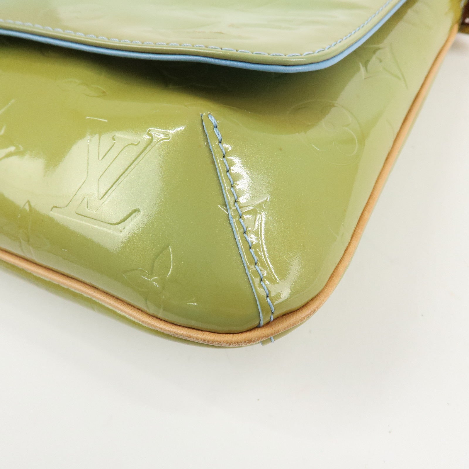 Louis Vuitton Vernis Thompson Street Shoulder Bag Baby Blue M91008