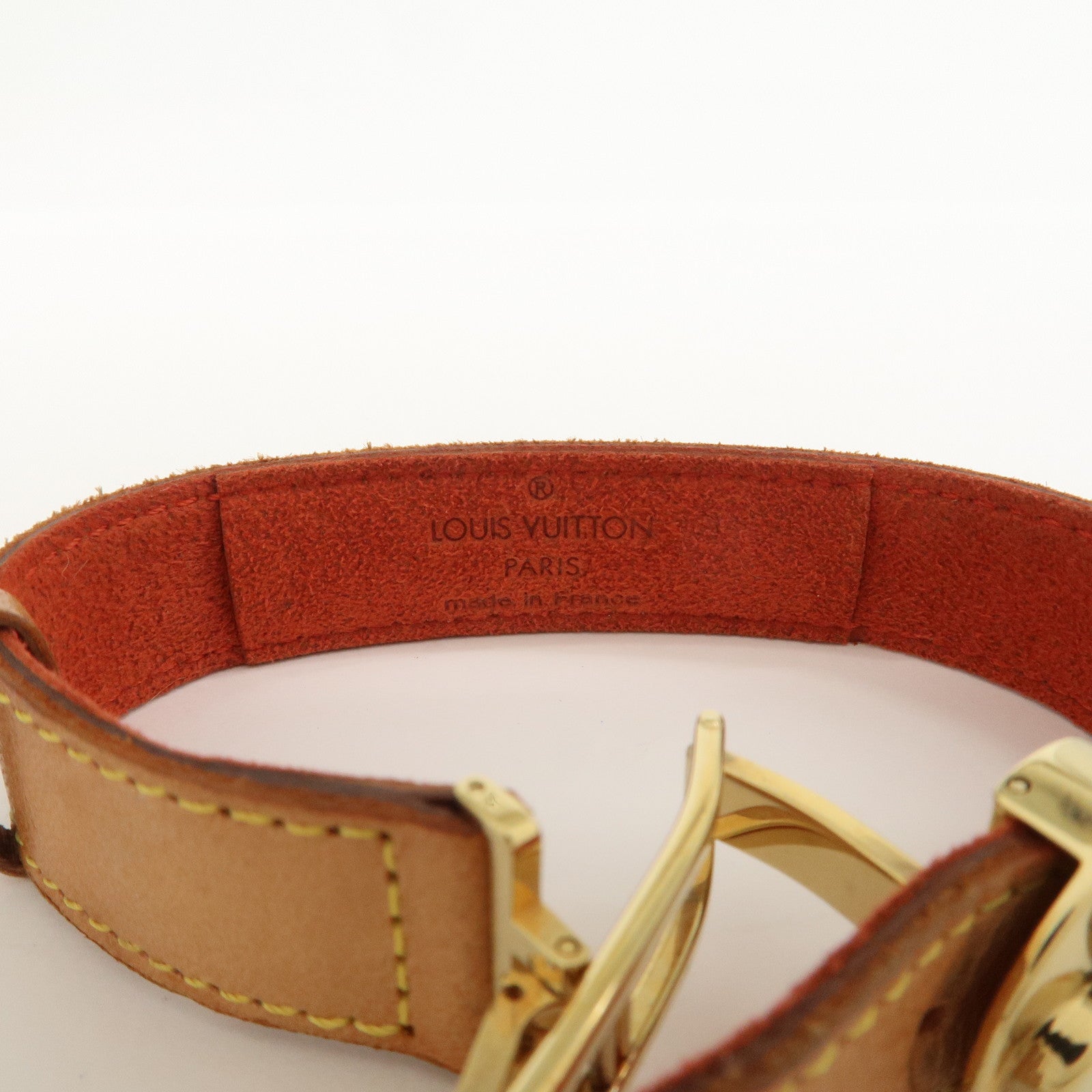 Louis Vuitton Monogram Leather Voeux Good Luck Bracelet M64448