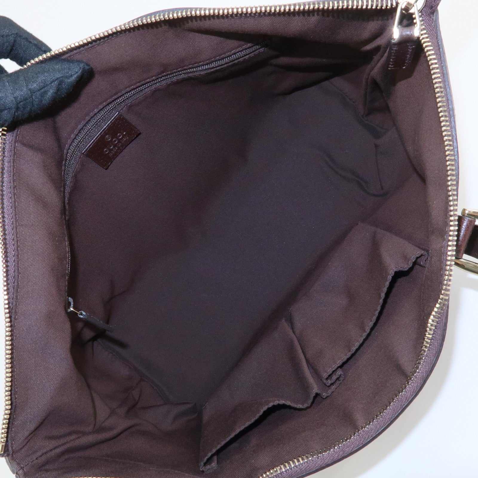 GUCCI Abbey GG Canvas Leather Tote Bag Hand Bag Beige Brown 141470