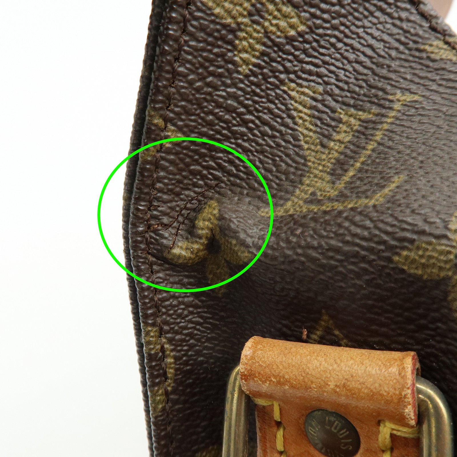 Louis Vuitton Monogram Cartouchiere MM Shoulder Bag Brown M51253