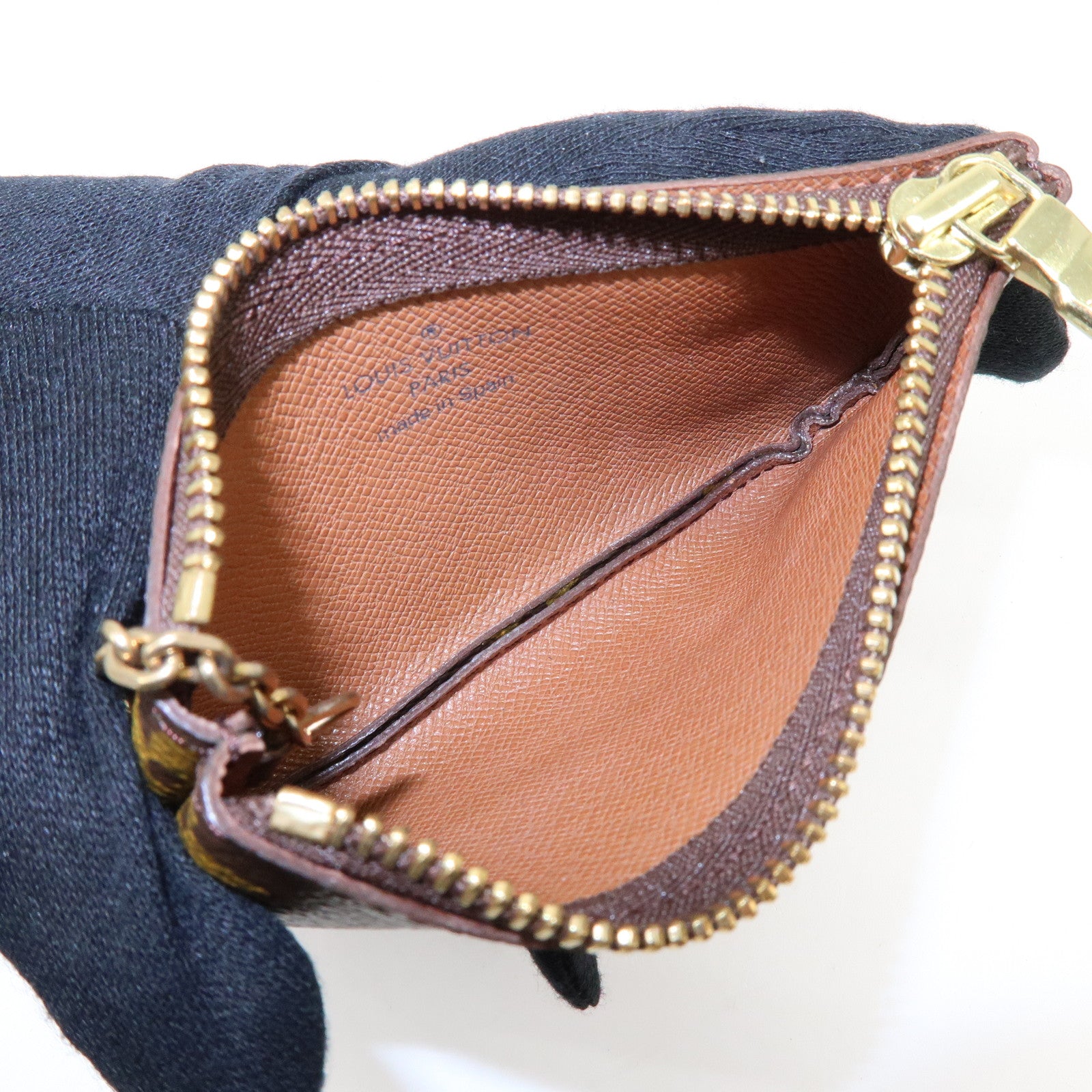 Louis Vuitton Monogram Pochette Cles Coin Case Key Case M62650