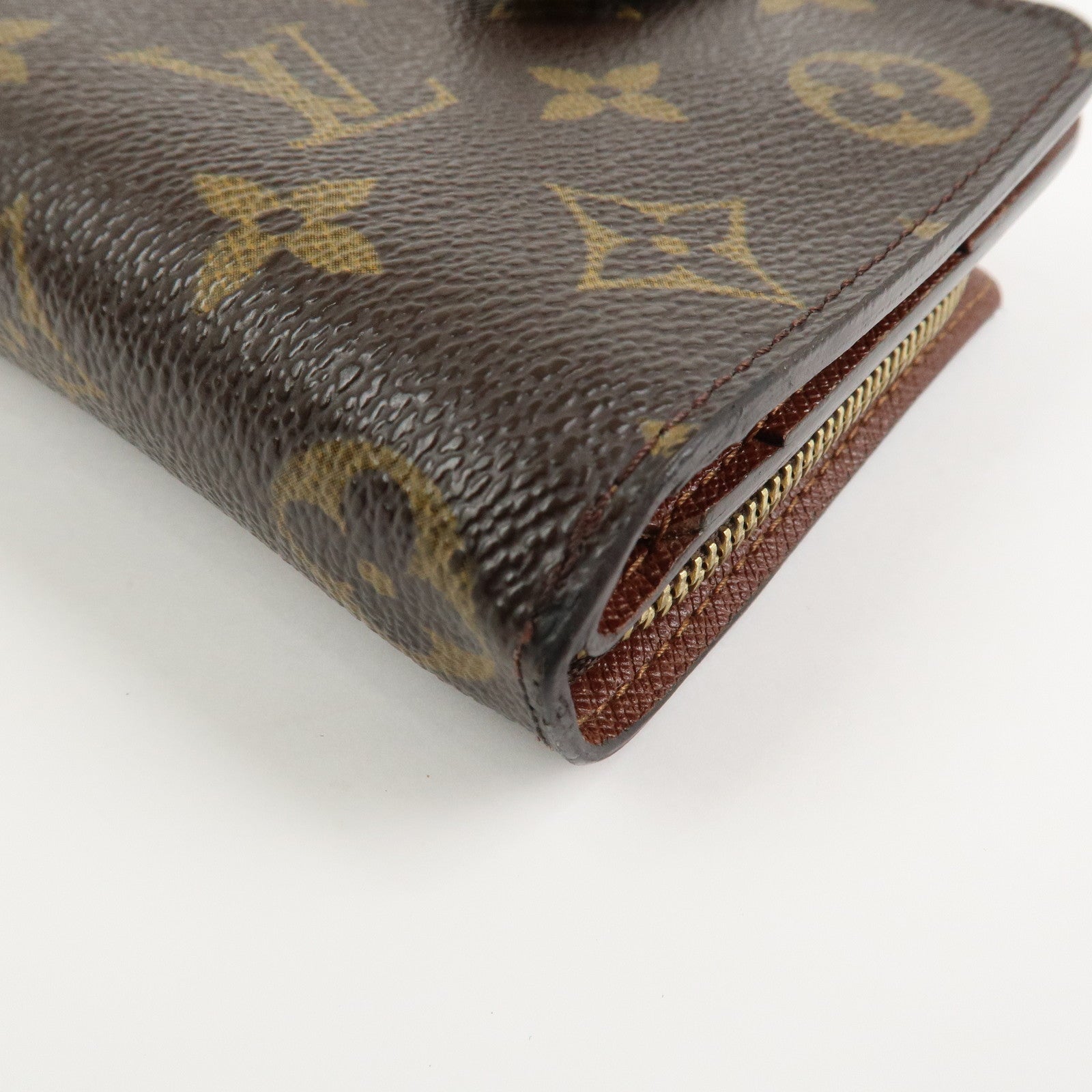 Louis Vuitton Monogram Compact Zippy Wallet Brown M61667
