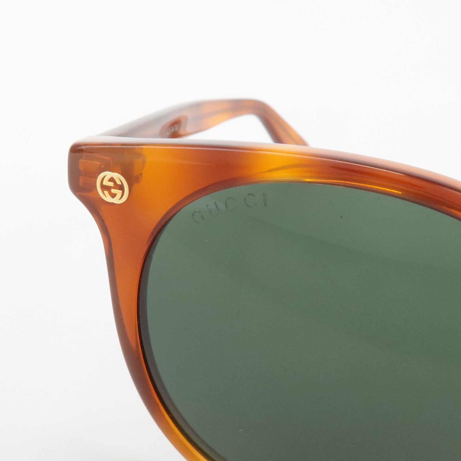 GUCCI Interlocking G Plastic Sunglasses Brown GG0091SA 53□18-145 Used