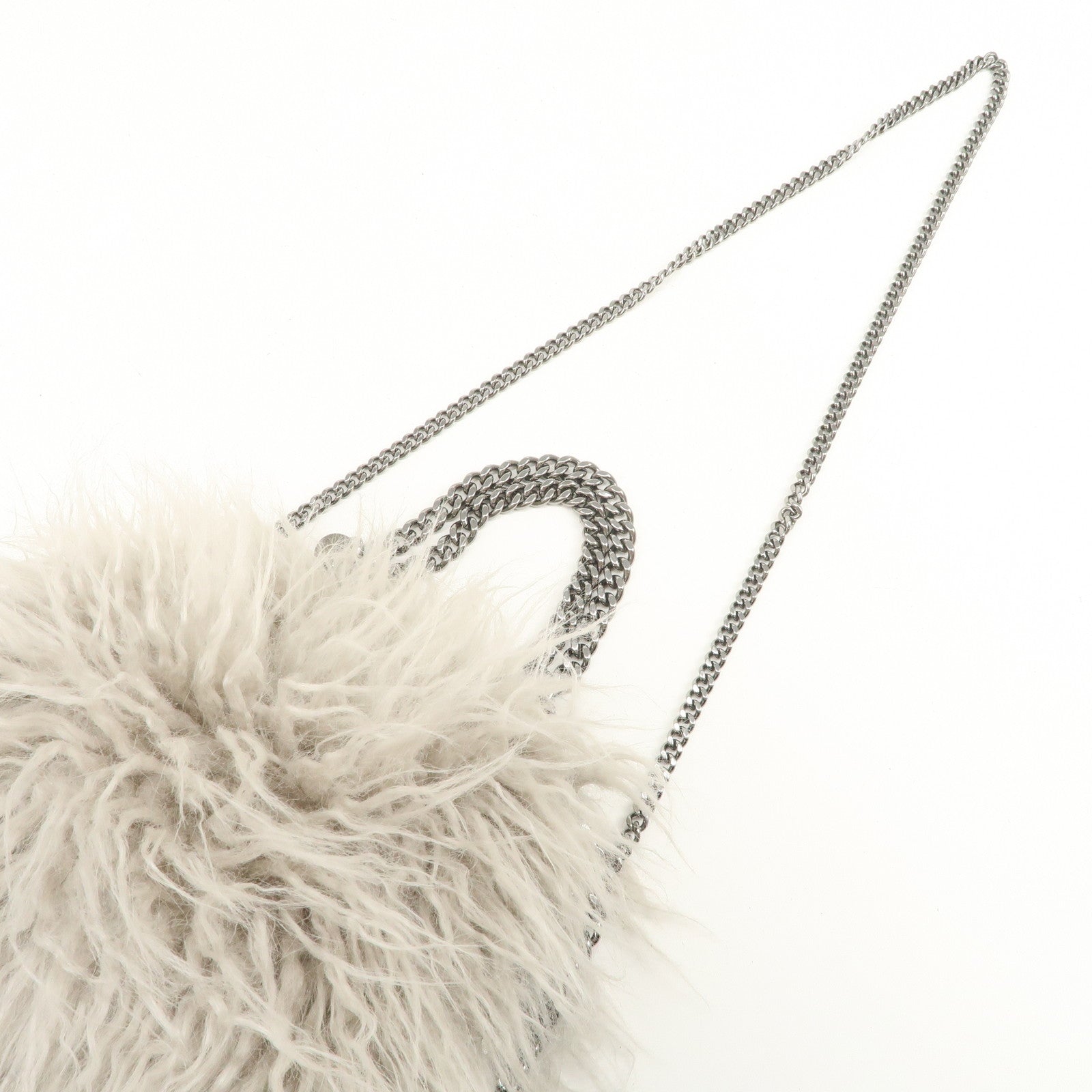 STELLA MCCARTNEY Falabella 2Way Bag Hand Bag Shoulder Bag Gray