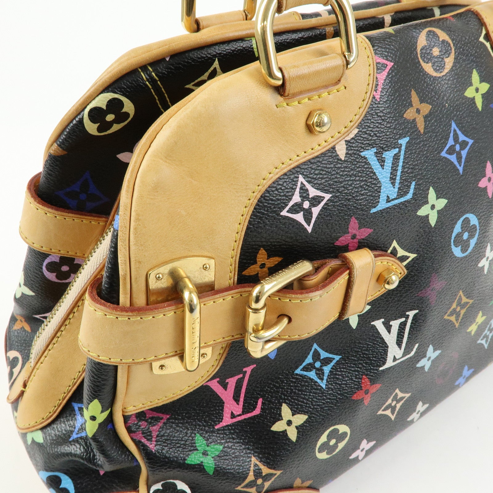 Louis Vuitton Monogram Multicolor Claudia Hand Bag Noir M40194