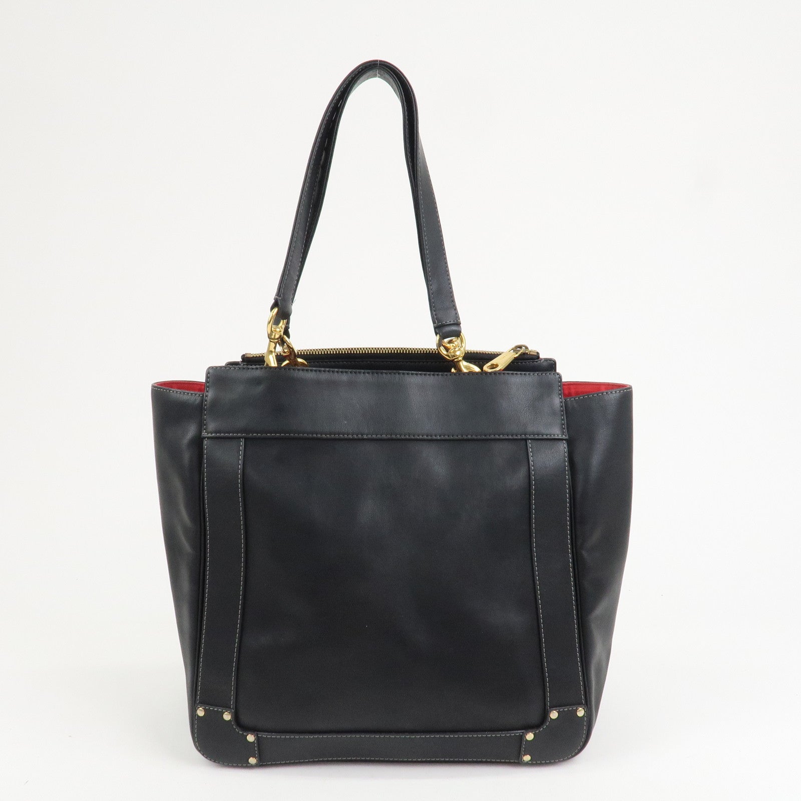 Chloe Eden Leather Tassel Shoulder Bag Hand Bag Black