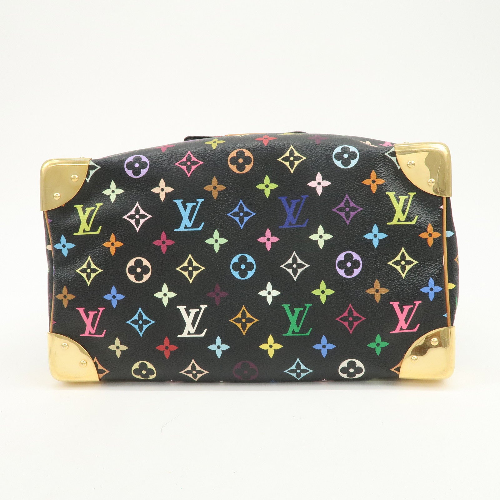 Louis Vuitton Monogram Multicolor Speedy 30 Boston Bag Noir M92642