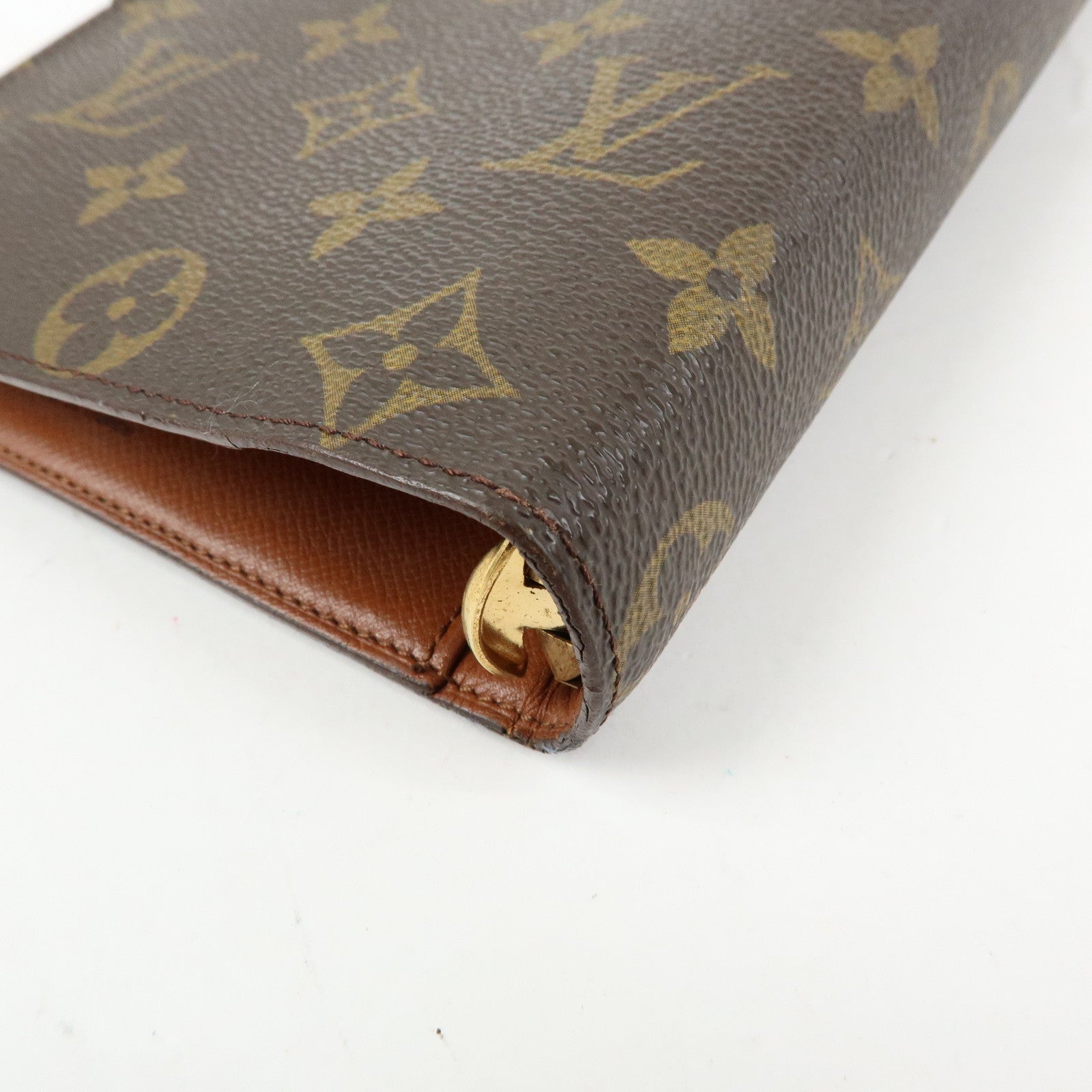 Louis Vuitton Monogram Agenda MM Planner Cover Brown R20105