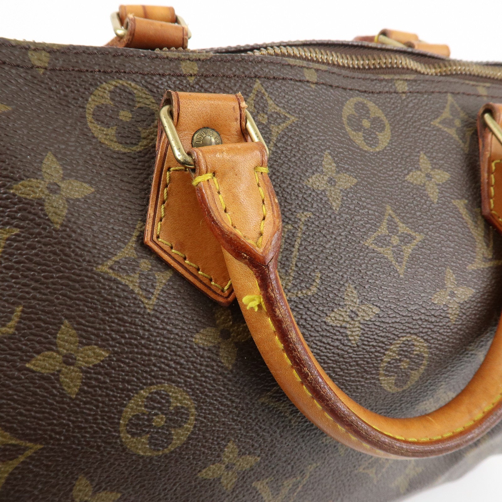 Louis Vuitton Monogram Speedy 30 Hand Bag Boston Bag M41526 Used